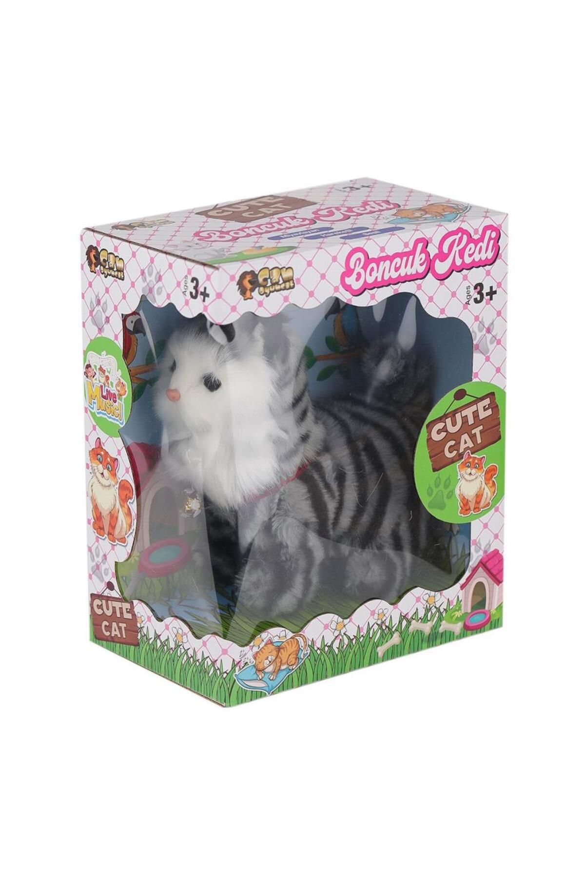 Shop58 Nessiworld 5231 Miyavlayan Hareketli Peluş Kedi -Can Oyuncak