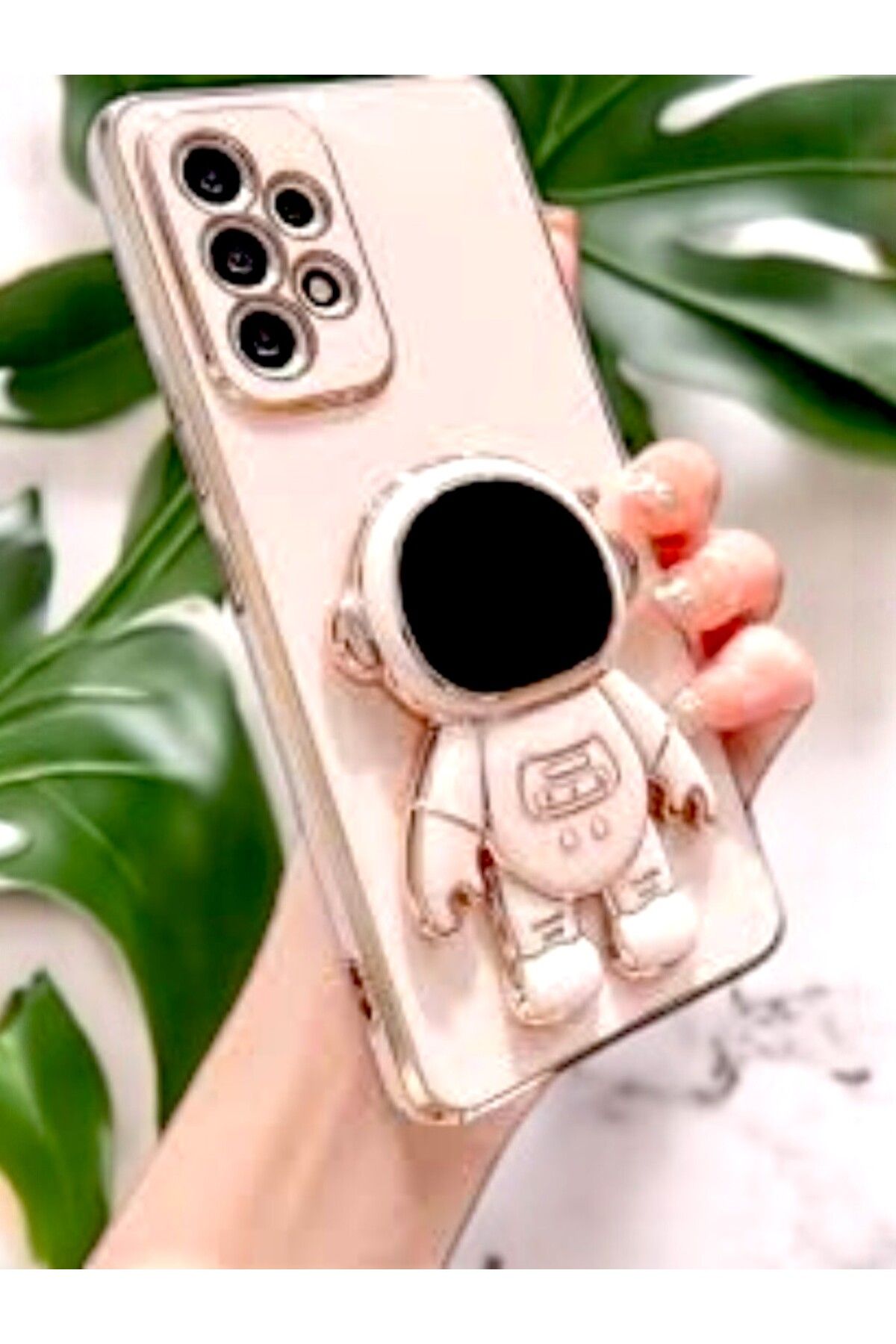 Case Samsung Galaxy S20 İçin Sevimli 6D Astronot Kılıf Stand Fonksiyonlu