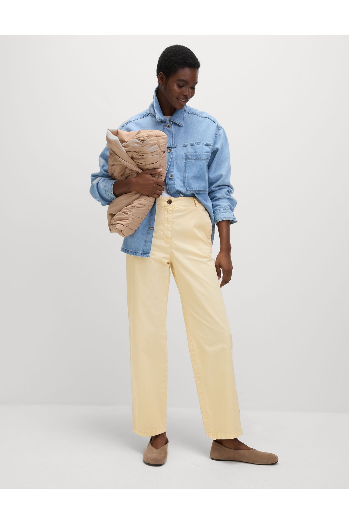 Marks & Spencer Straight Leg Grazer Chino Pantolon