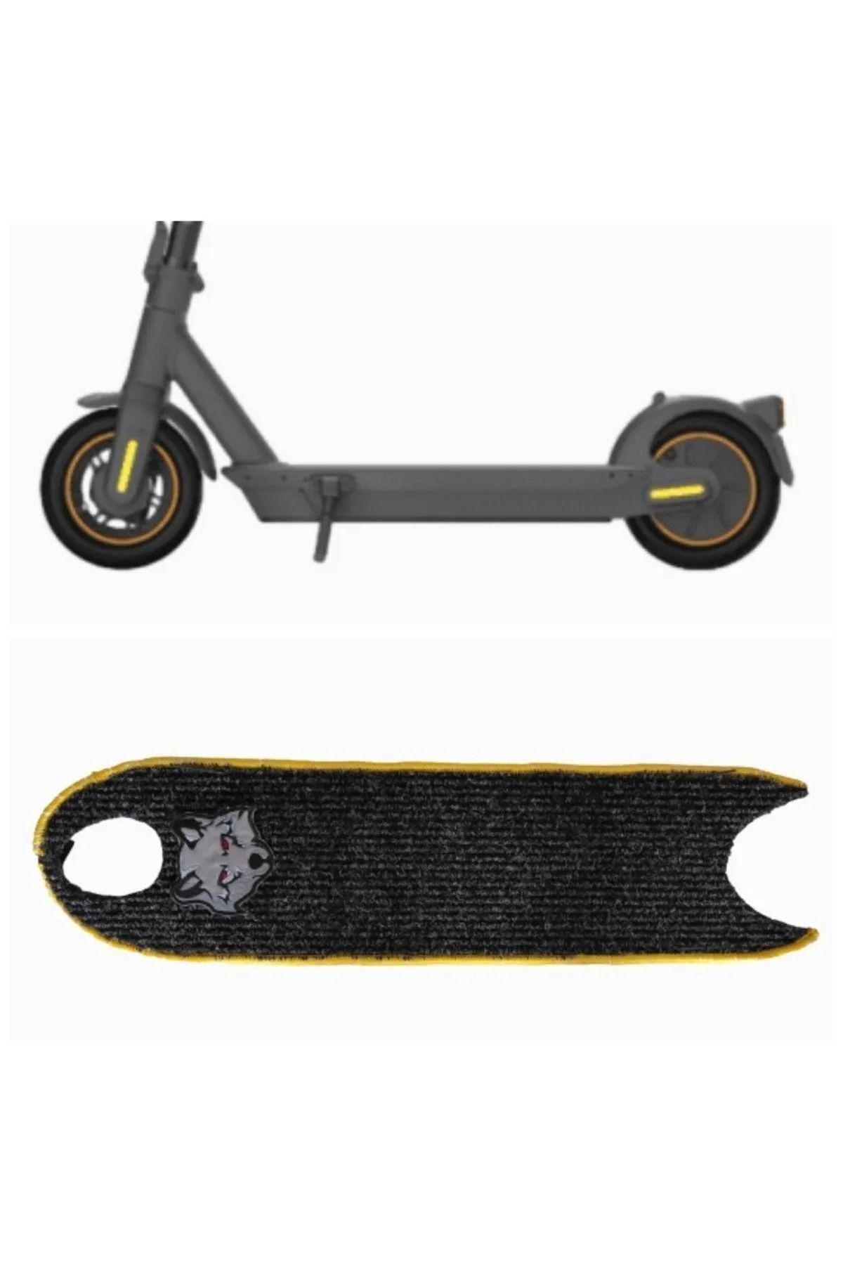 mamipas Elektrikli Scooter Aksesuar Koruyucu Paspas Shibumi Kick Scooter 800W Uyumlu Sarı Kenar Overloklu