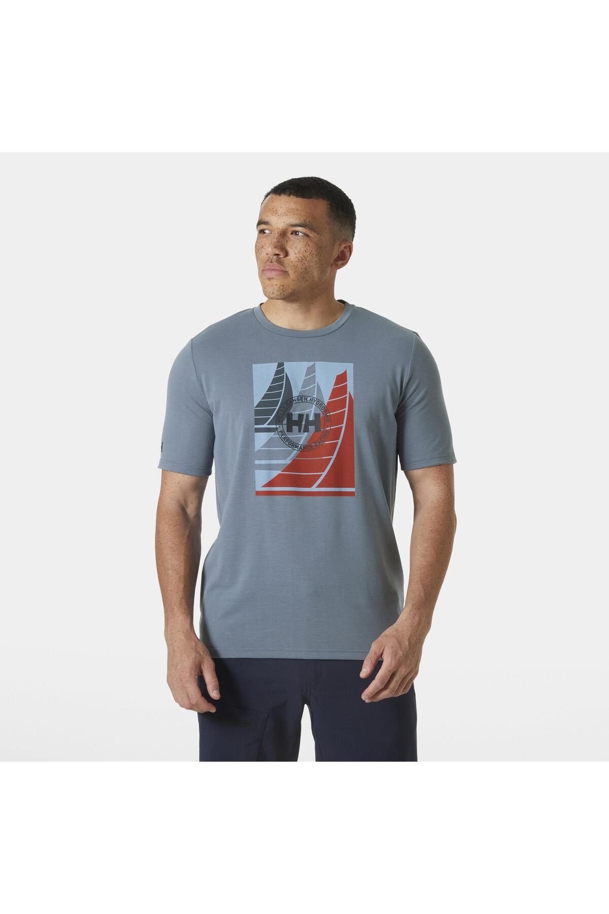 Helly Hansen HP RACE GRAPHIC T-SHIRT HHA.34419WashedNavy