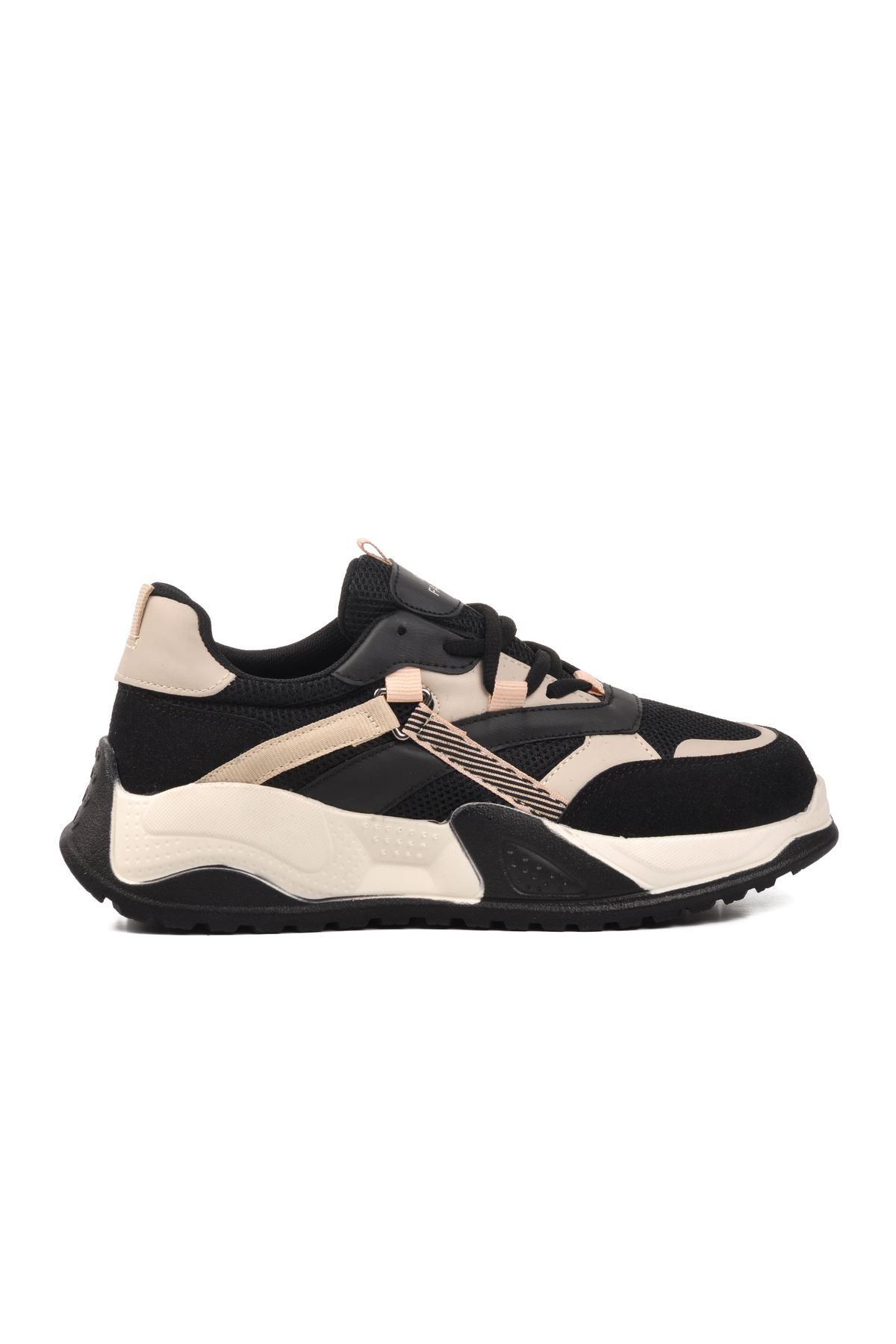 Aspor Siyah Kum Bağcıklı Unisex Sneaker
