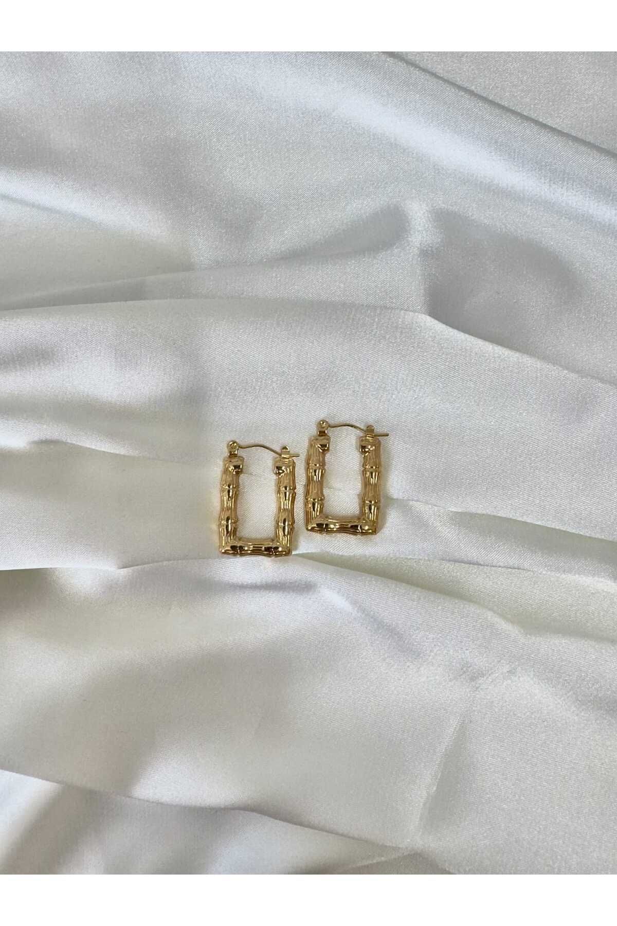 SEZGİLİ ÇELİK VİNTAGE GOLD KÜPE ANNELER GÜNÜ KÜPE