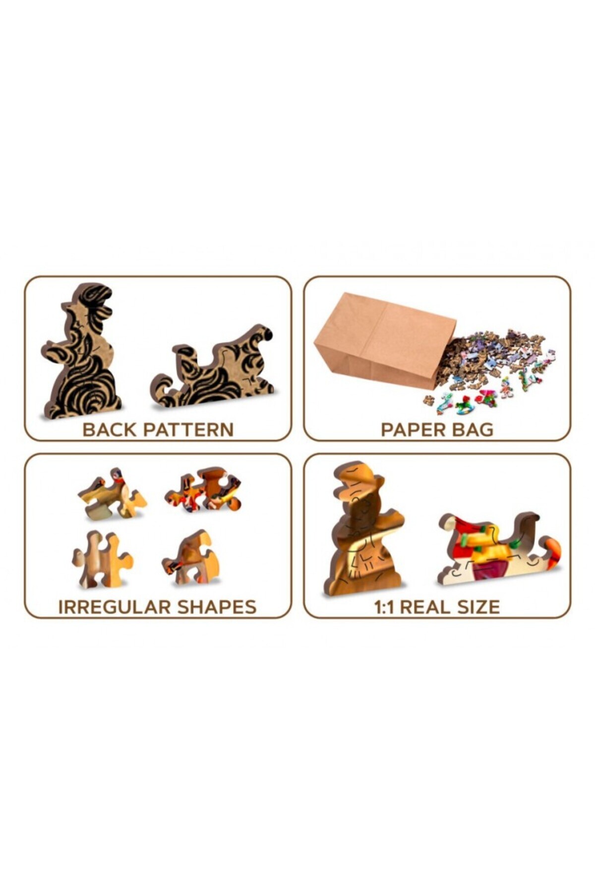 Wooden City-Wooden Puzzle Santa's Workshop L, Wooden City, 505 pieces 6