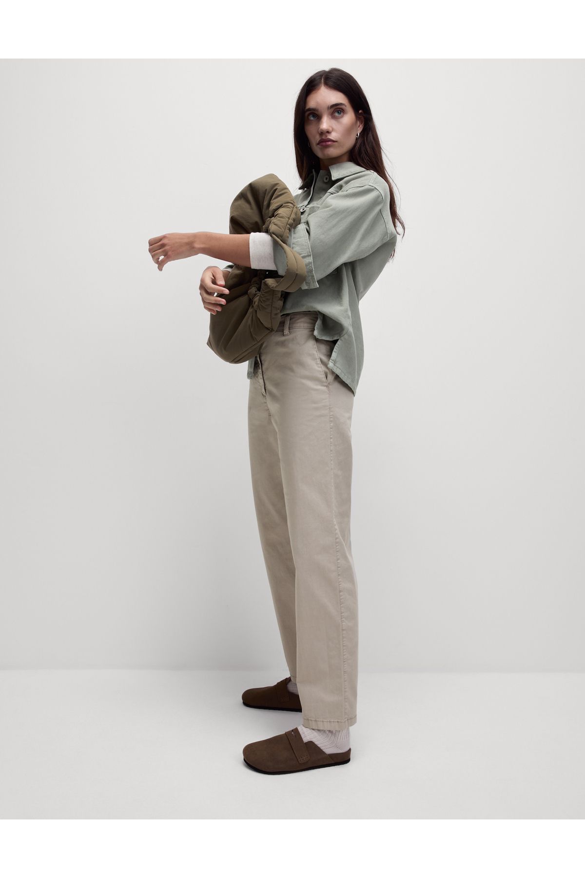 Marks & Spencer Straight Leg Grazer Chino Pantolon