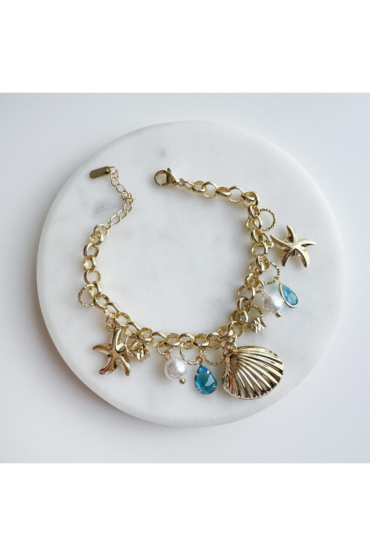 Venus Design Çelik Deniz Kabuklu Charm Bileklik
