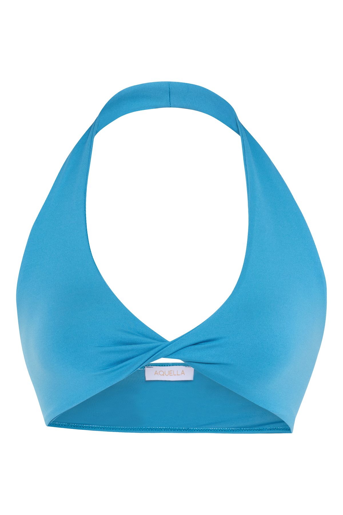 AQUELLA Dönmeli Mavi Crop Top