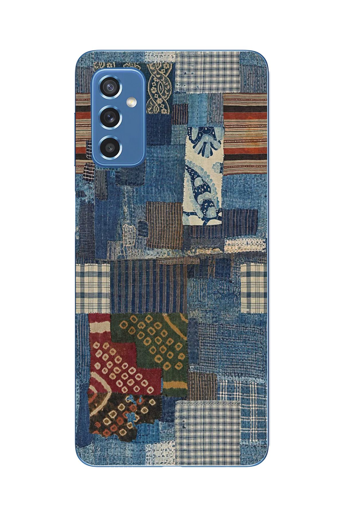 moonset Samsung Galaxy M52 Uyumlu Vintage Tasarımlı Baskılı Şeffaf Telefon Kılıfı