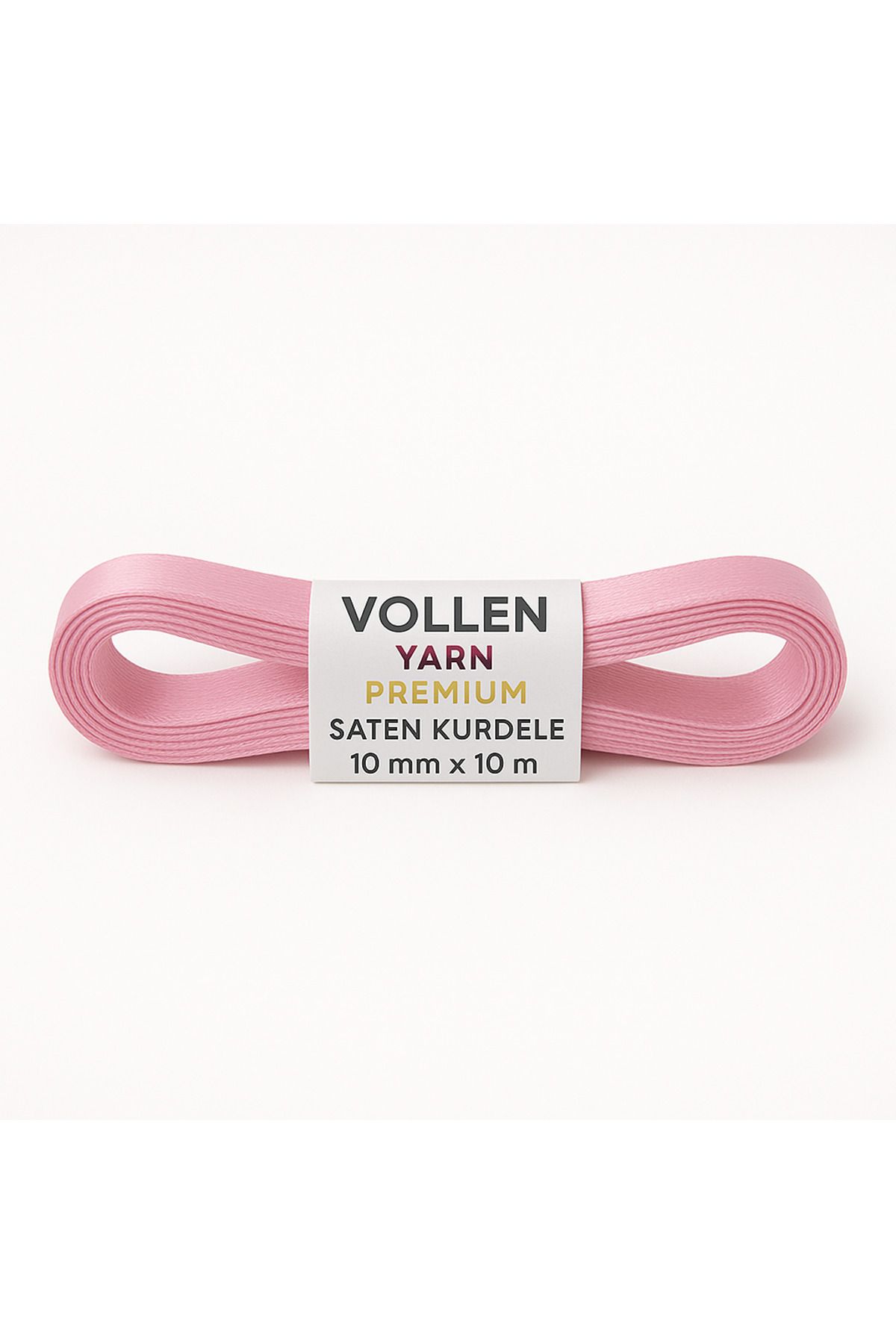 vollen yarn No:2 10 mm 10 mt Saten Kurdele