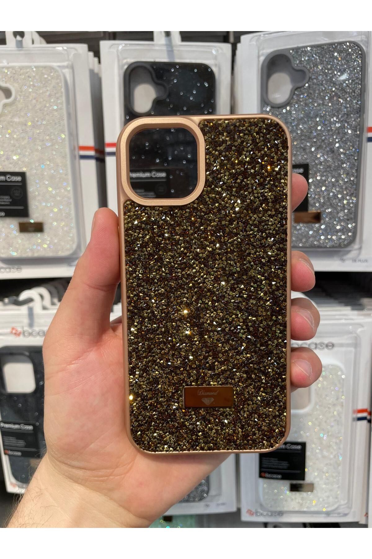 NEXE İPHONE 13 KILIF PIRLANTA TAŞLI DİAMOND PARLAK LÜX ÖZEL KAPAK