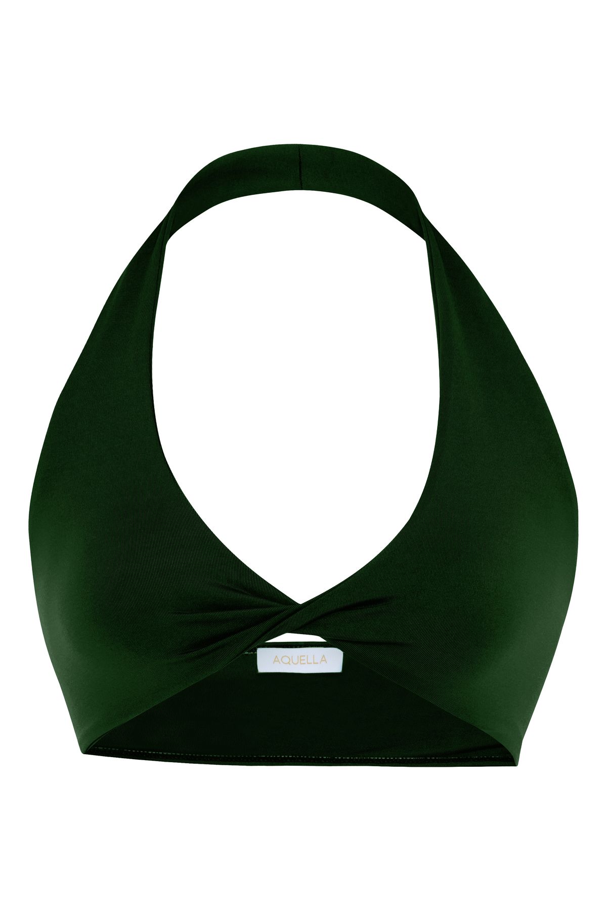 AQUELLA Dönmeli Haki Crop Top