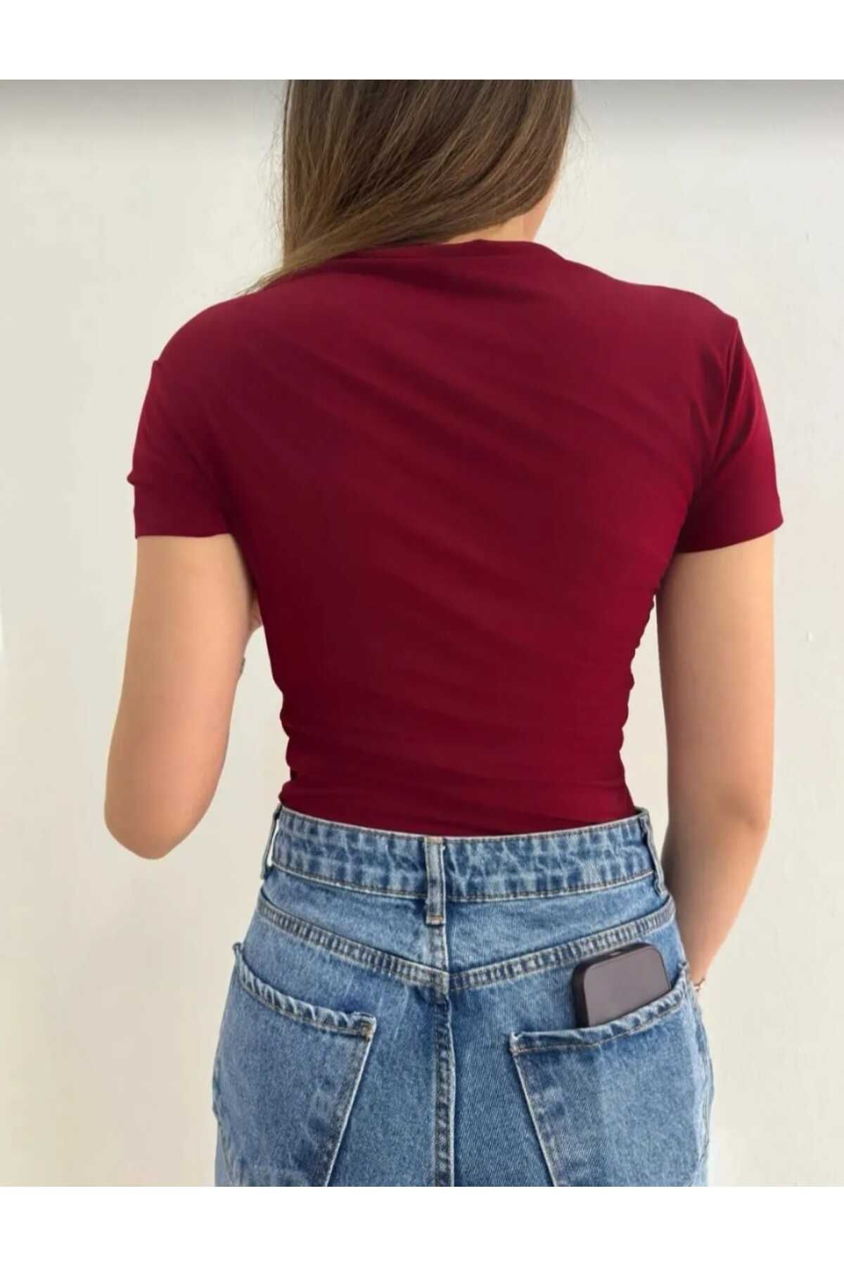 Sena Büzgülü Kısa Kol Bluz
