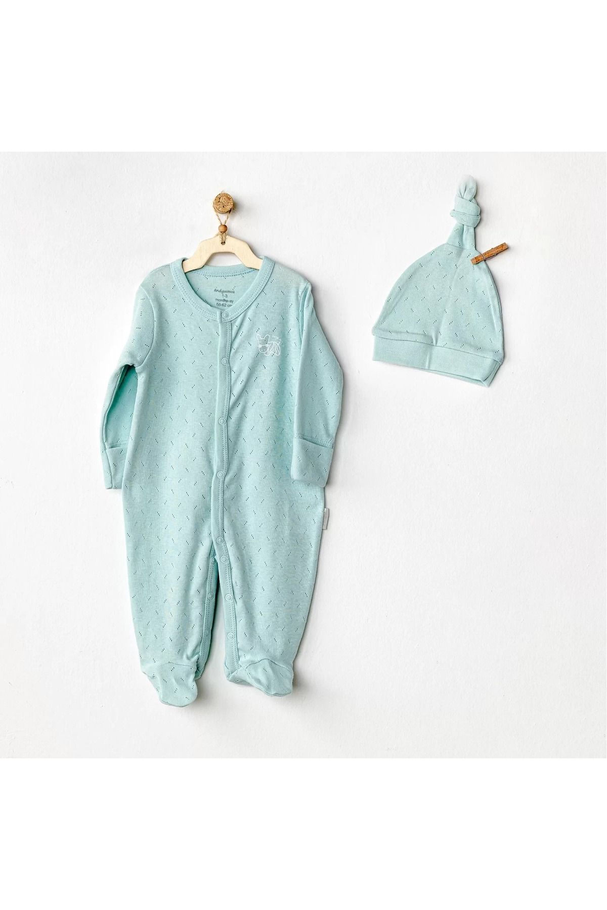 Shop58 Jacquard Bebek Tulum Takım Green