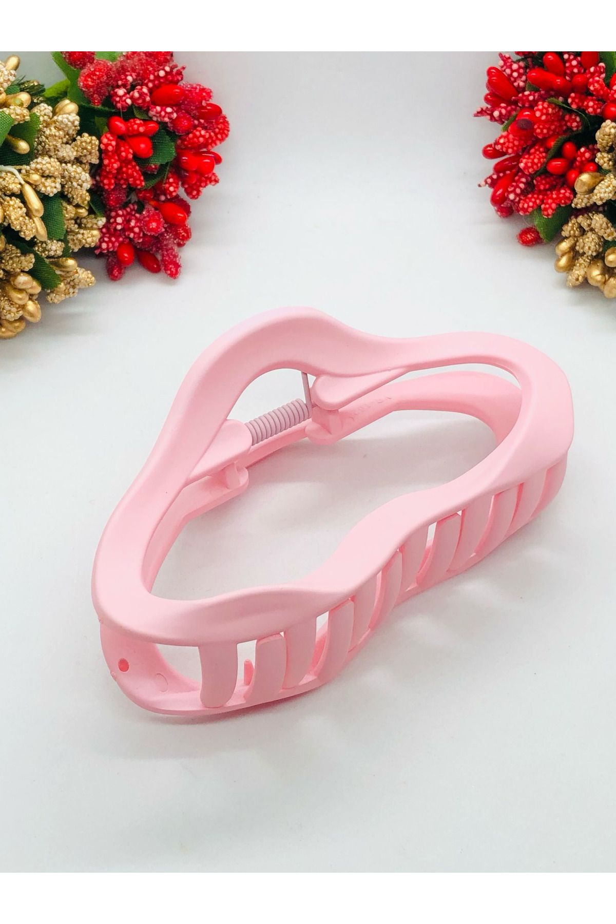 İnDerin Kadın Soft Renkli Mandal Toka Saç Tokası 11 cm Büyük Boy