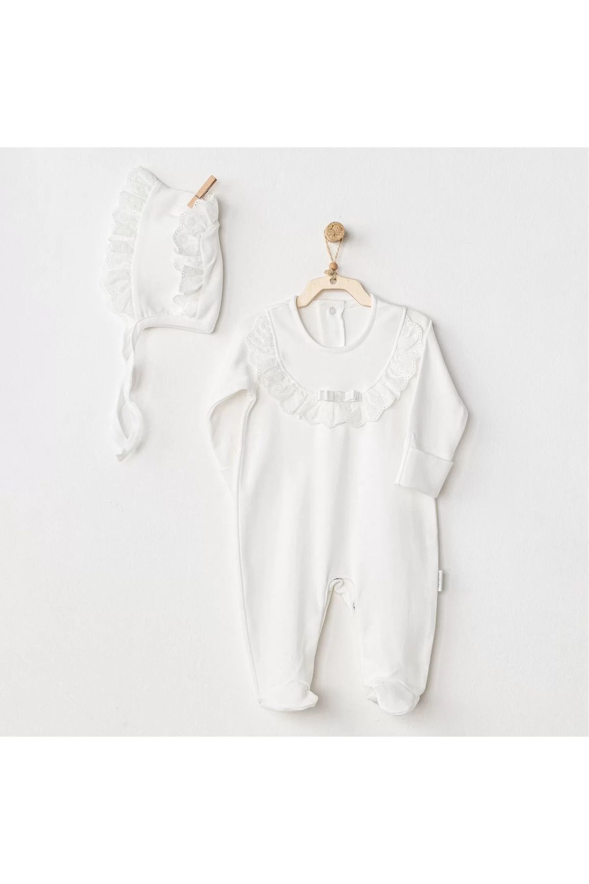 Shop58 Petit Love Bebek Tulum Takım Ekru
