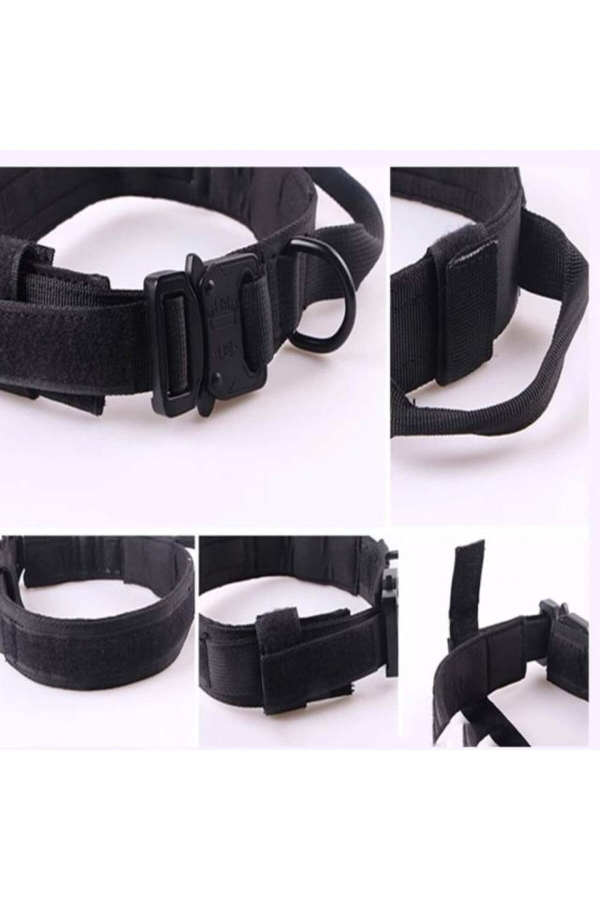 PUFO-Army collar for medium or large dogs, black, size L 2