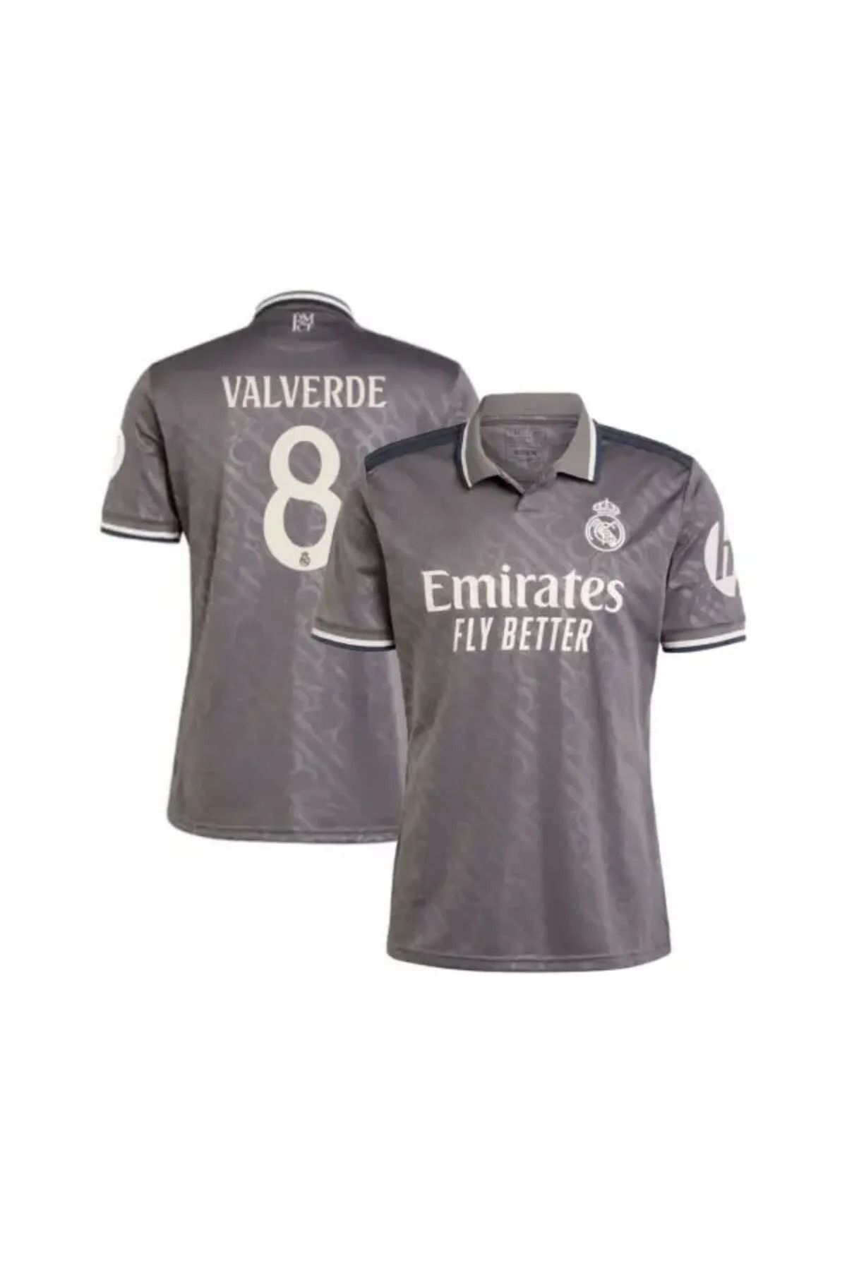 Armageddon Real Madrid 2024-25 Yeni Sezon GRİ YAKALI Valverde Alternatif Forması