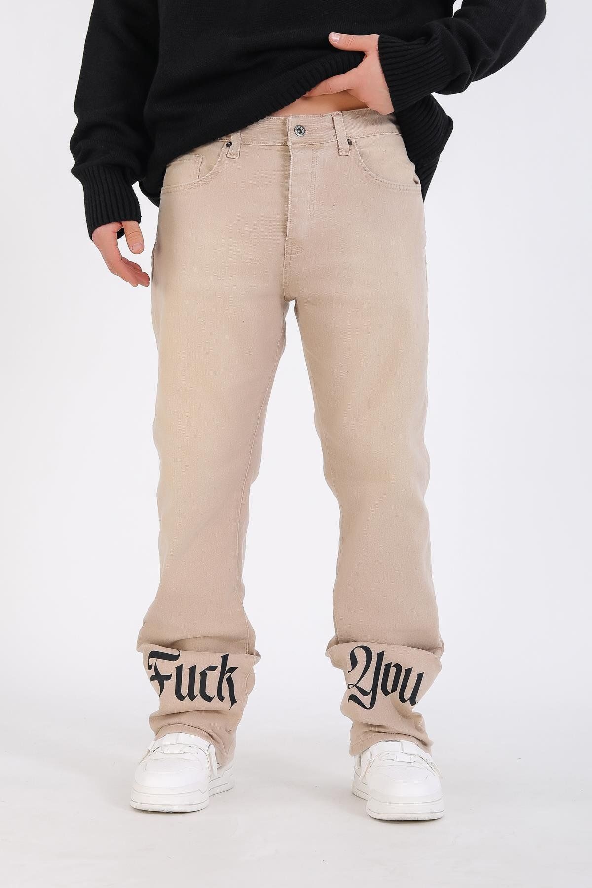 Jr.Crime Baggy F.You Jean - Beige P1072