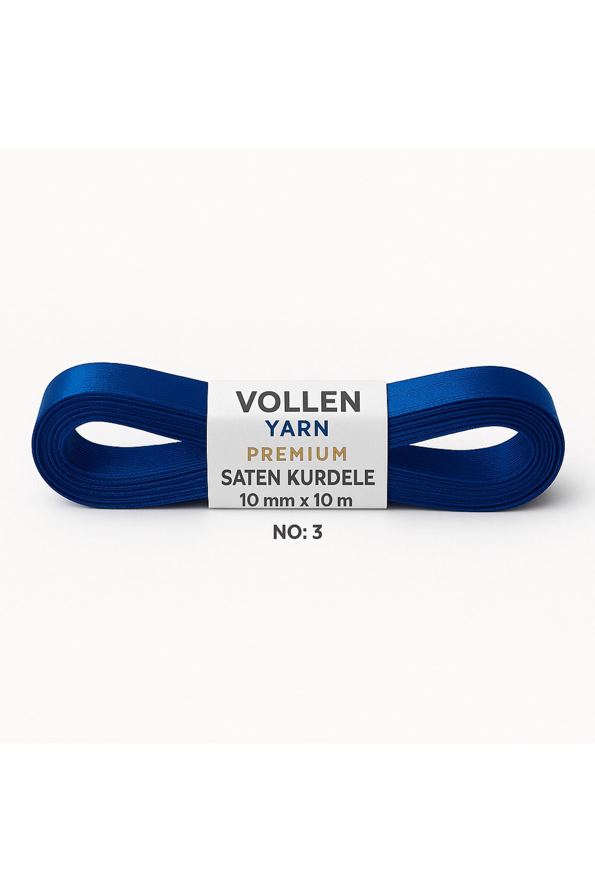 vollen yarn No:2 10 mm 10 mt Saten Kurdele