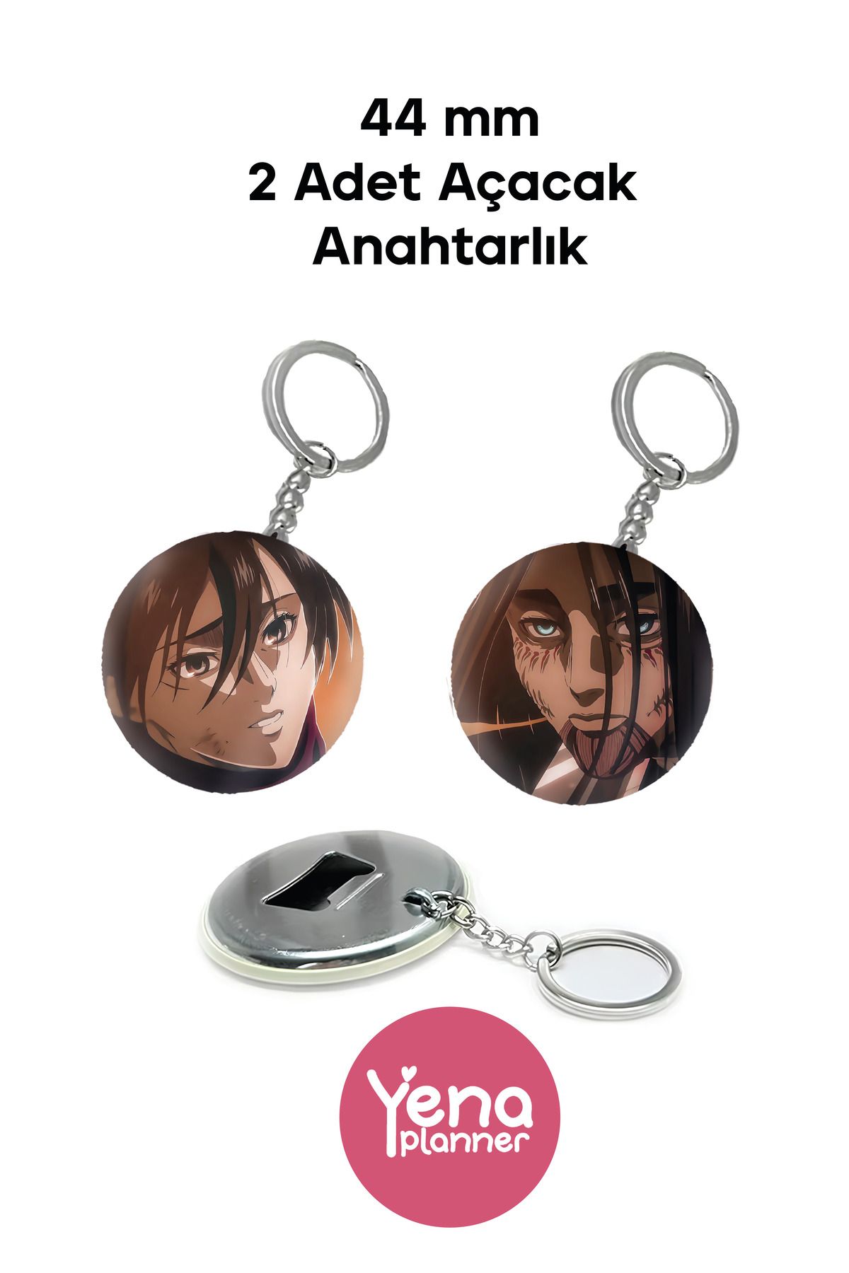 Yenaplanner Attack On Titan Çanta Süsü / Rozet Seti / Açacak Anahtarlık