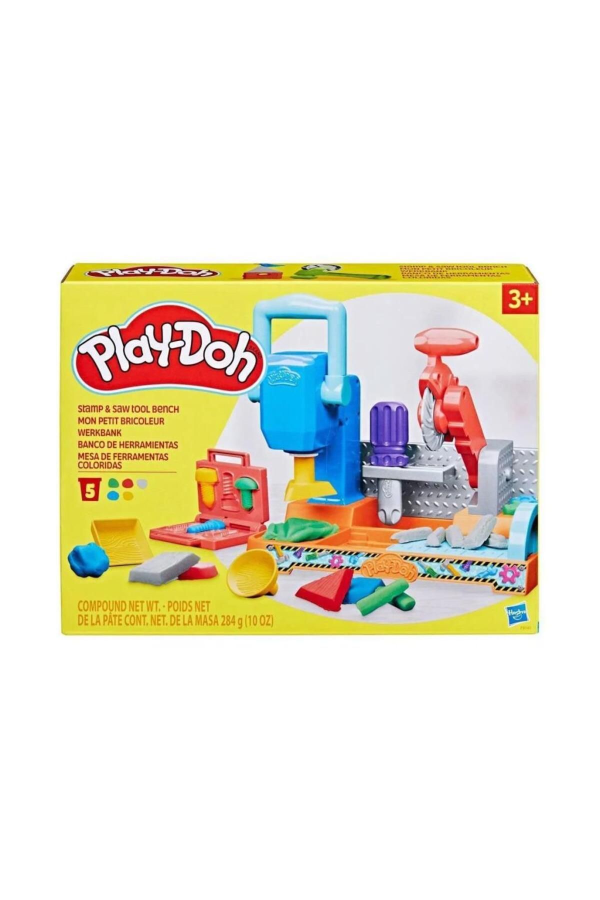MR RZN STORE F9141 Play-Doh Renkli El Aletleri Tezgahı Oyun Seti +3 yaş