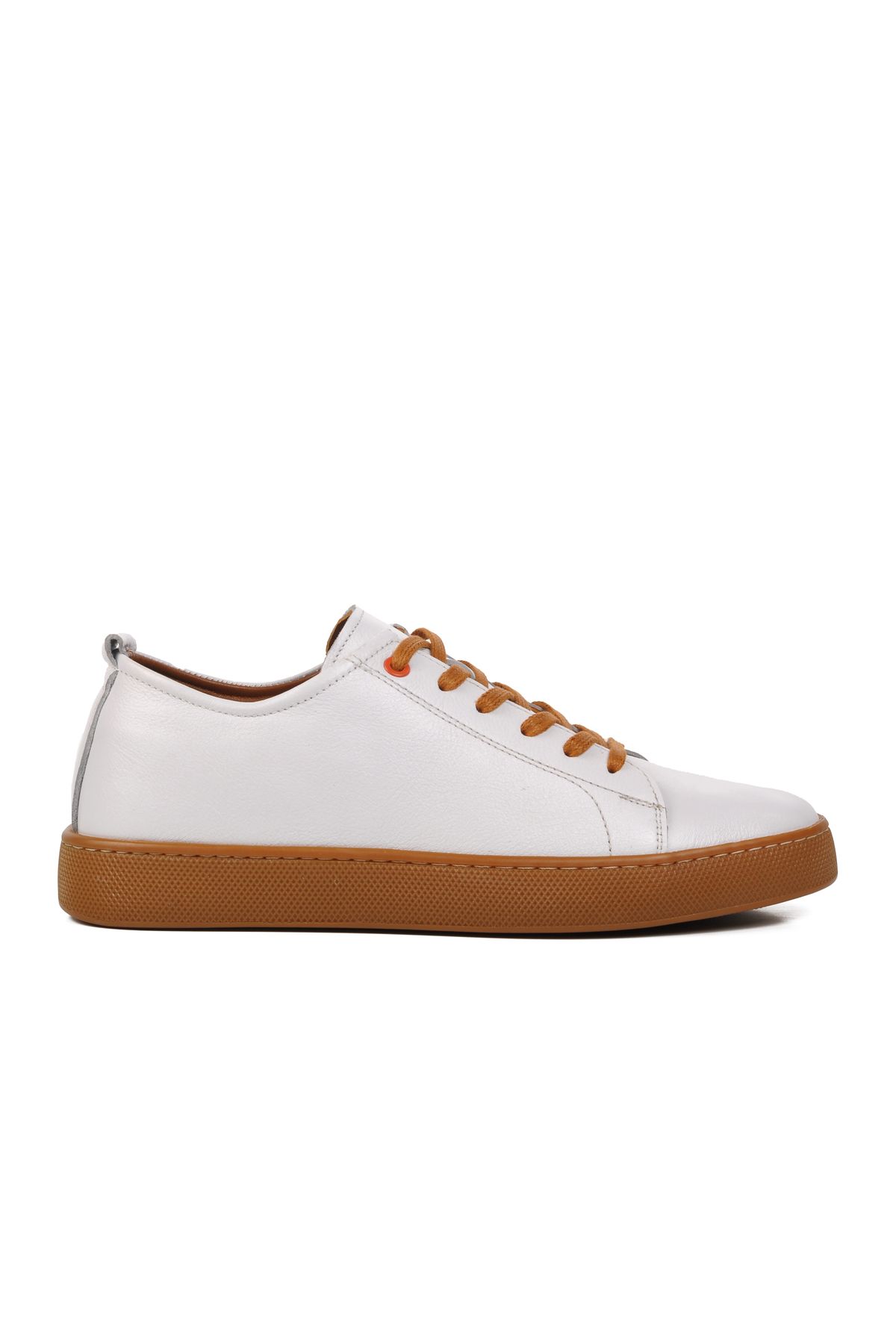 Aspor Beyaz Hakiki Deri Erkek Sneaker Ayakkabı