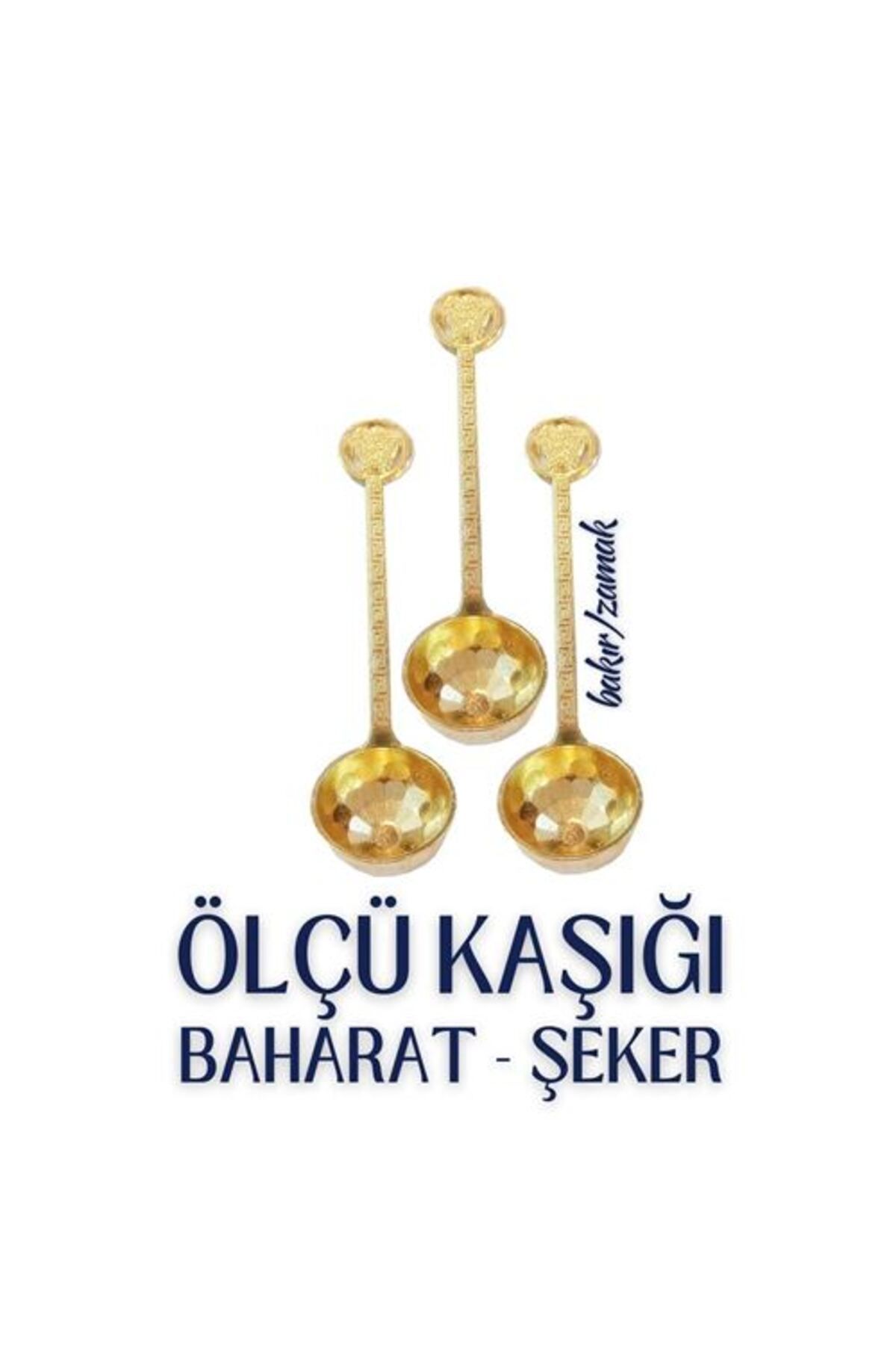 ÖYKÜ VE YİĞİT 3 lü Şeker ve Ölçü Kaşığı Vintage Design