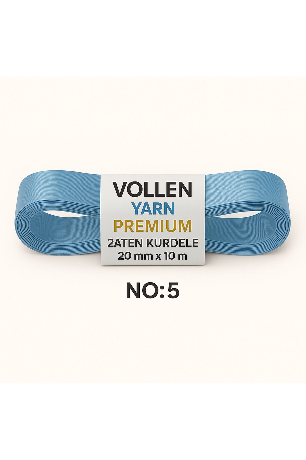 vollen yarn No:5 20 mm 10 mt Saten Kurdele