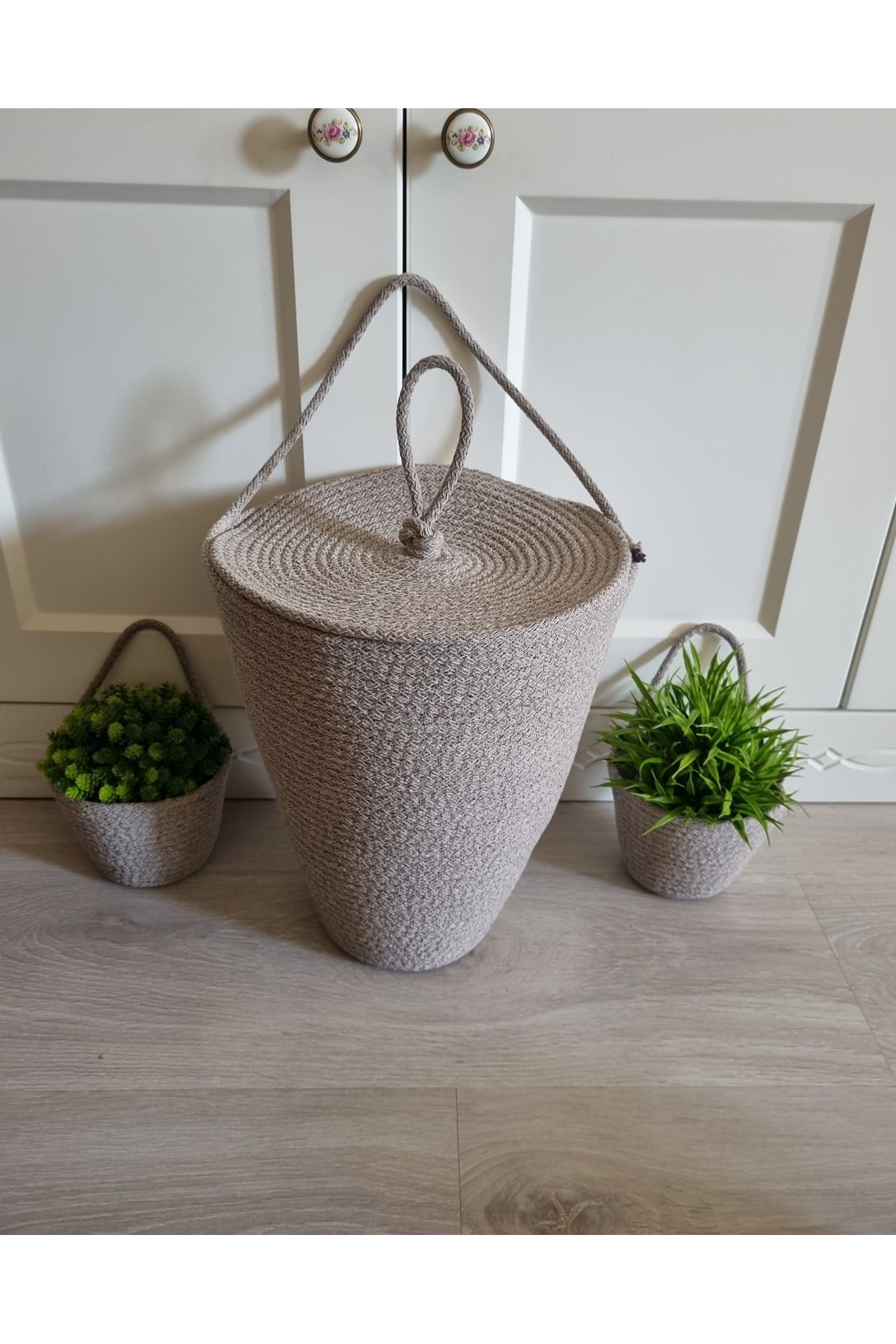 ÖRGÜM Poşetlik 2'Li Mini Sepet Düzenleyici Set