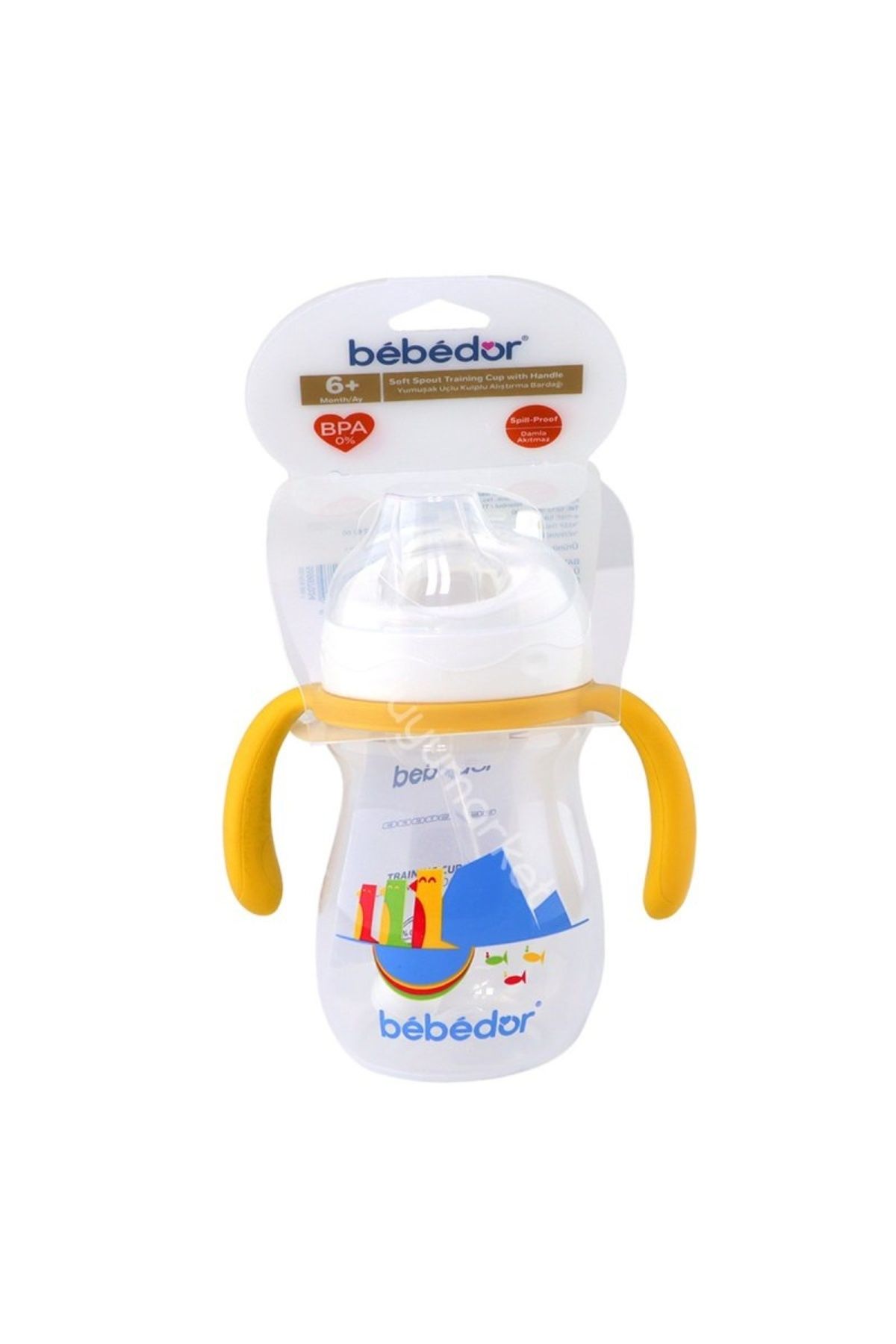MR RZN STORE Bebedor Yumuşak Uçlu Kulplu Alıştırma Bardağı 270ml 7503