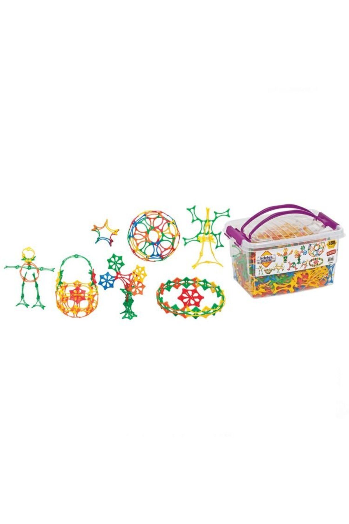 Toptan Bulurum Dede Puzzle Box Eğitici Şekiller 480 Parça
