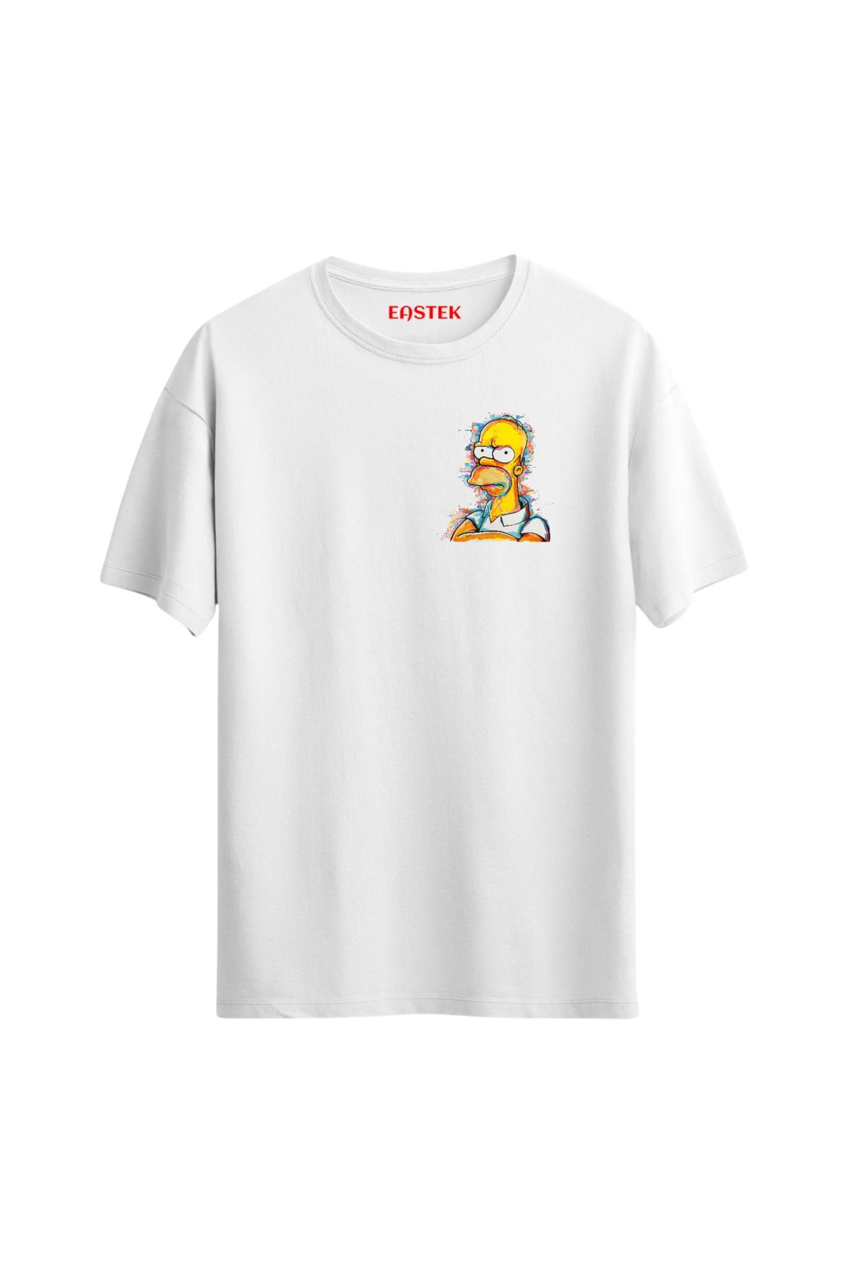 Eastek Cartoon Minimal Baskılı Tasarım T-Shirt