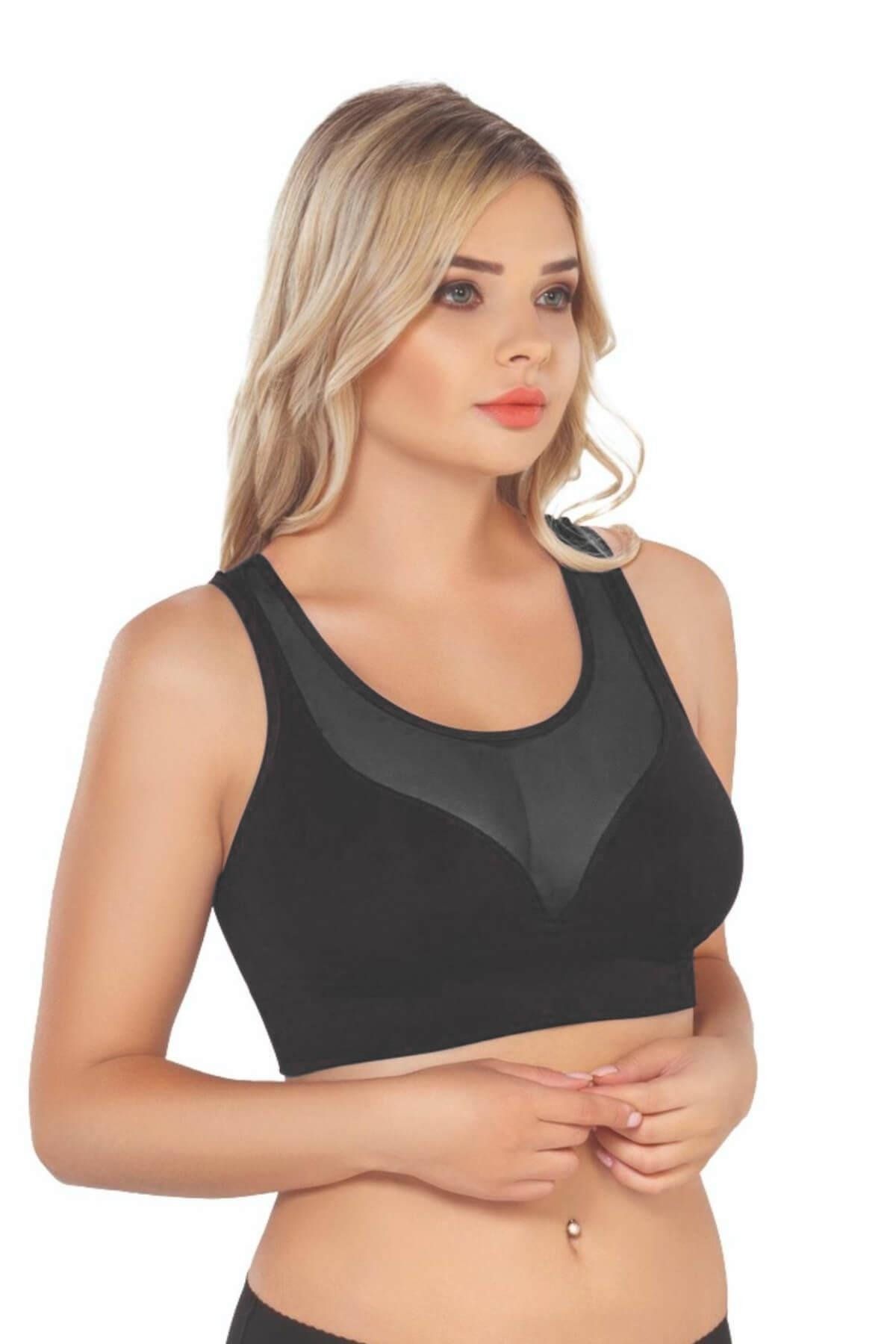 Beruflic SİYAH MI Angel 4028 Seamless Tül Toparlayıcı Büstiyer