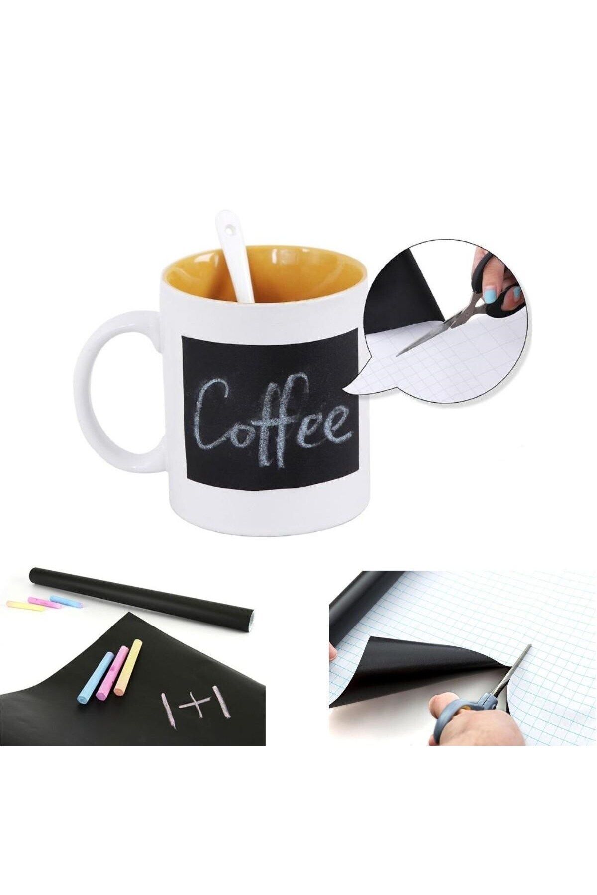 Emperium Sticker Rulo Yapışkanlı Çocuk Yazı Yazma Tahtası Yazı Yazma Sticker (5122)