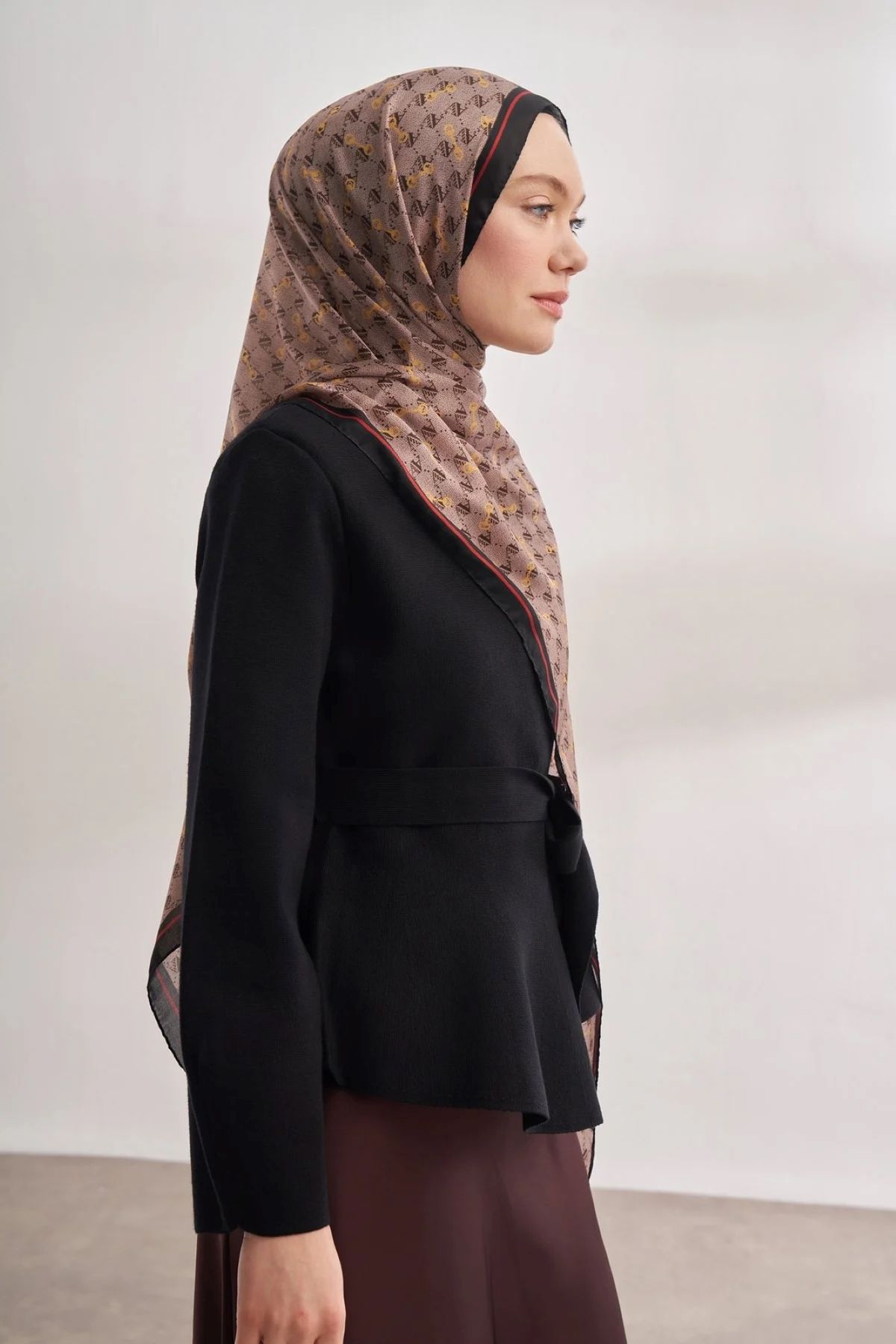ARMANDA-Imported Vual Monogram Pattern Shawl 3