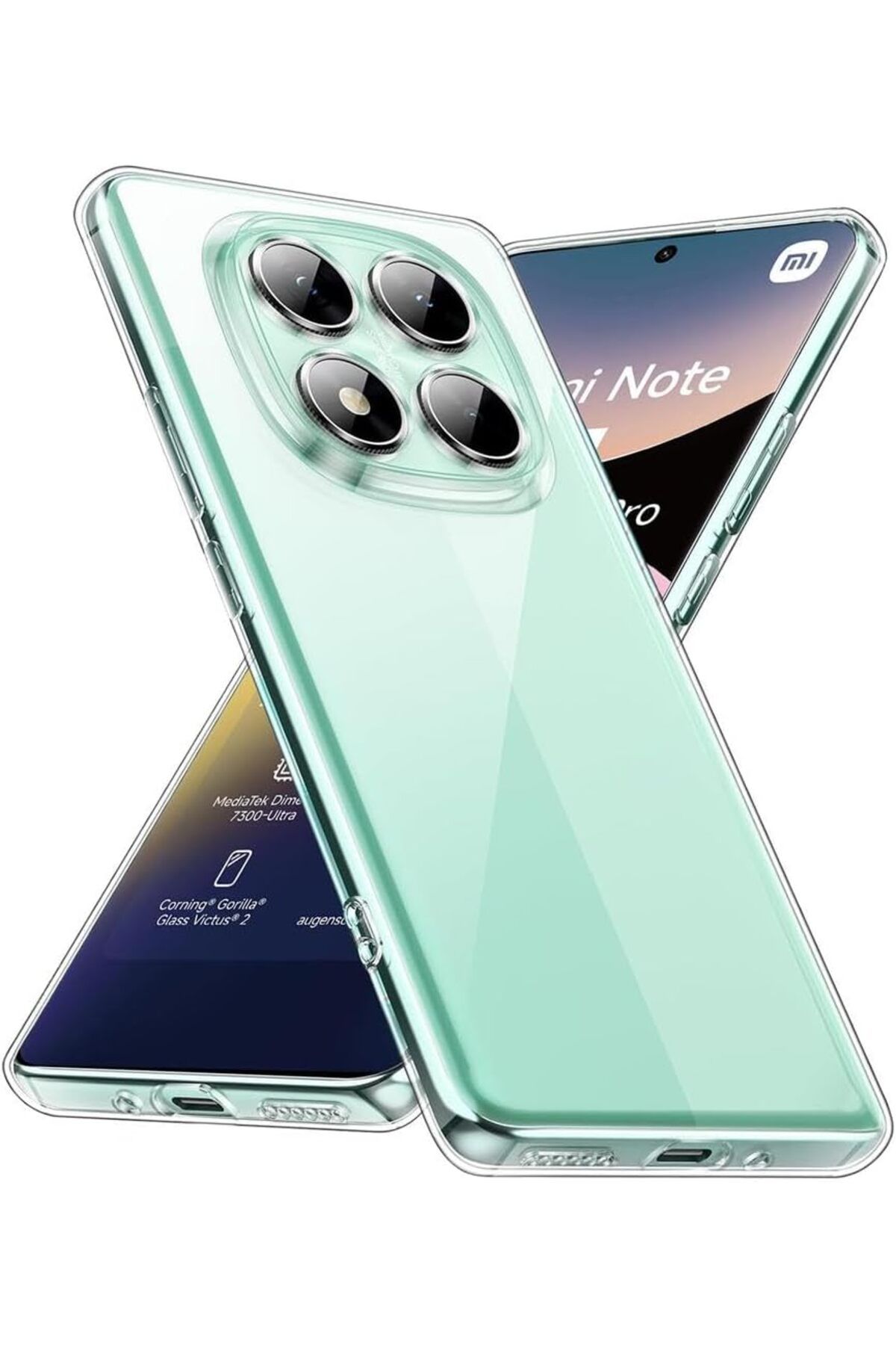 Posso Xiaomi Redmi Note 14 Pro Plus Kılıf Şeffaf Yumuşak Esnek Silikon Kapak