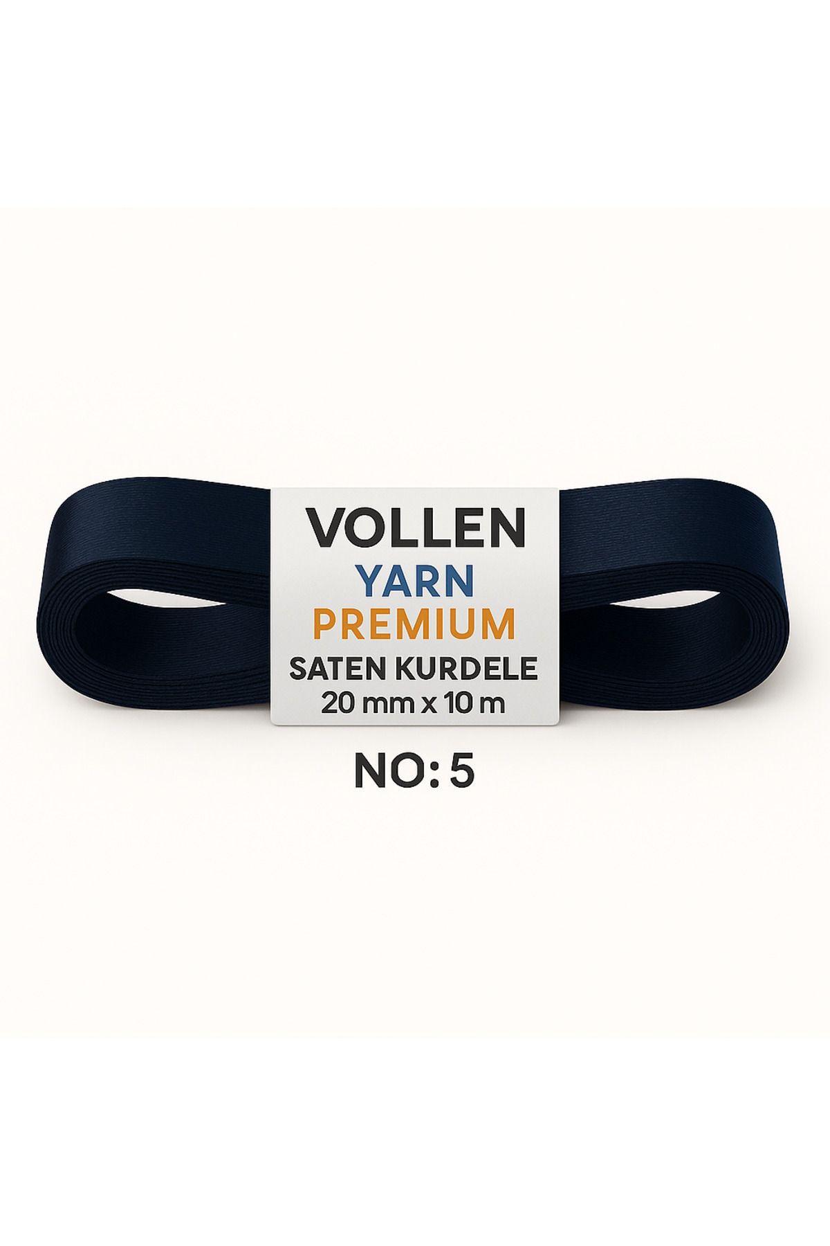 vollen yarn No:5 20 mm 10 mt Saten Kurdele