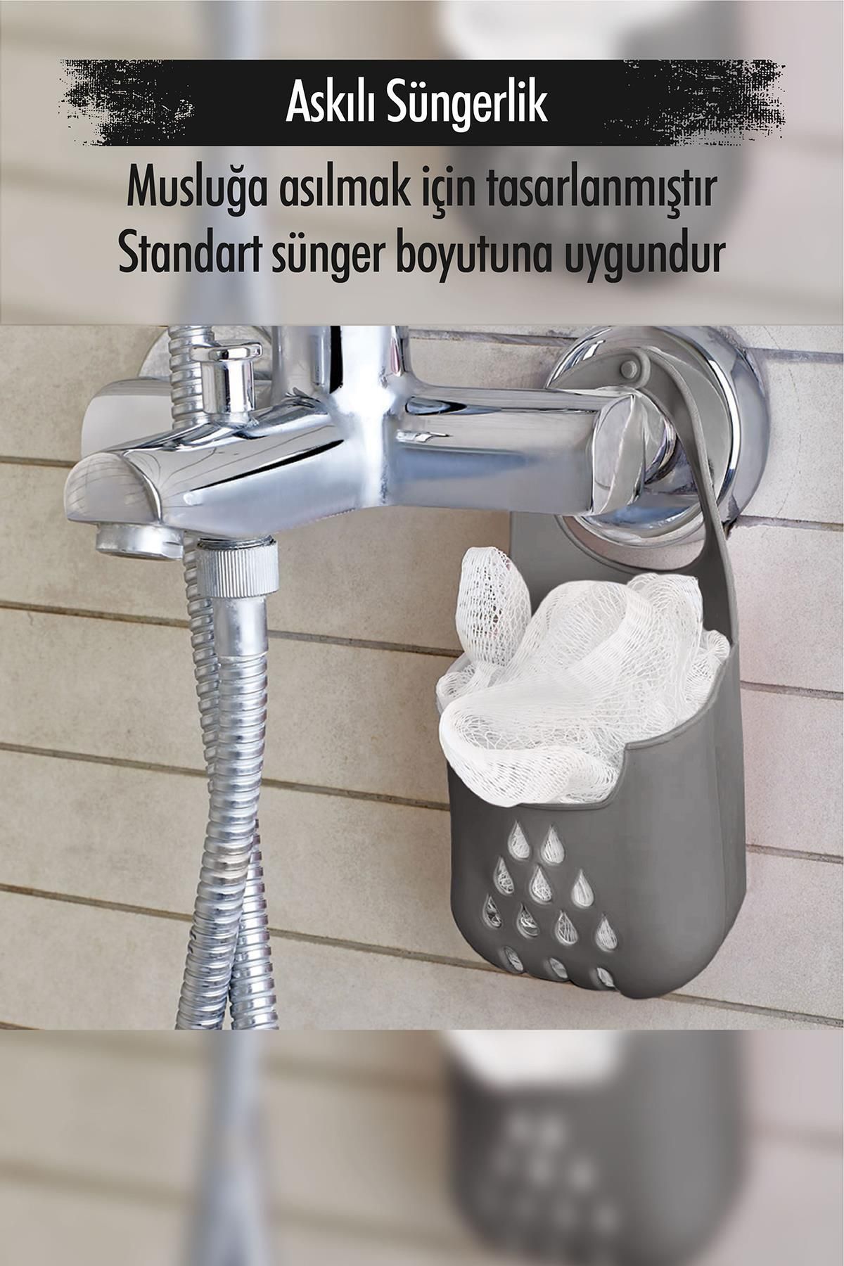 Shop58 Silikon Askılı Süngerlik