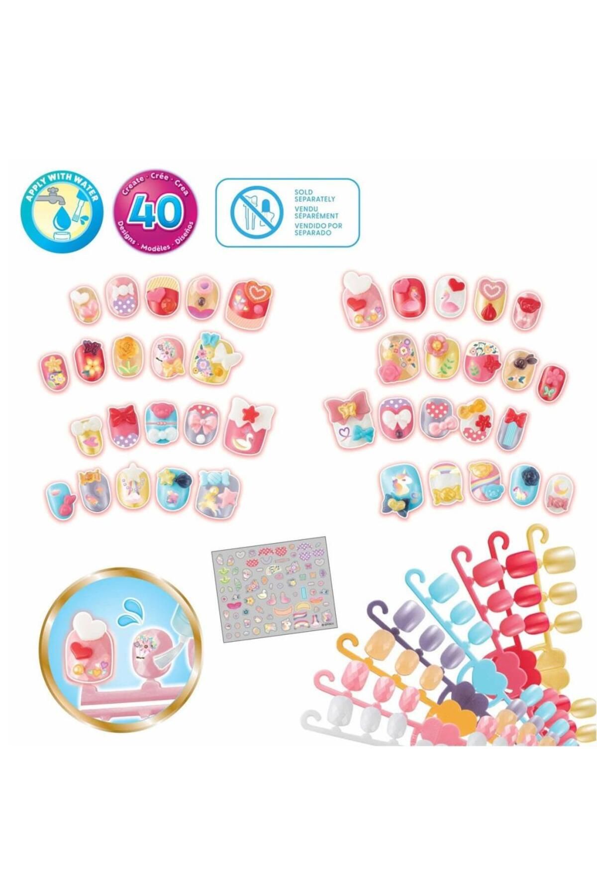 MR RZN STORE 35059 AquaBeads Kalpler ve Kurdeleler - Yedek Tırnak Paketi +4 yaş