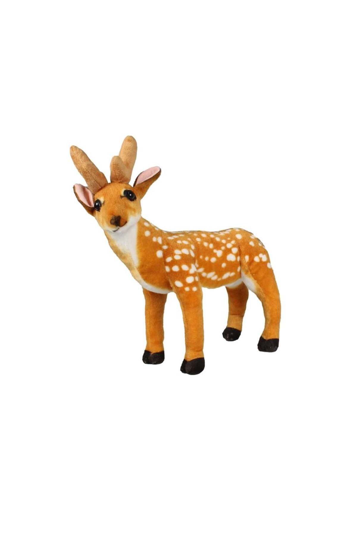 TimeStart Ses Çıkartan Geyik Peluş Oyuncak 34 cm