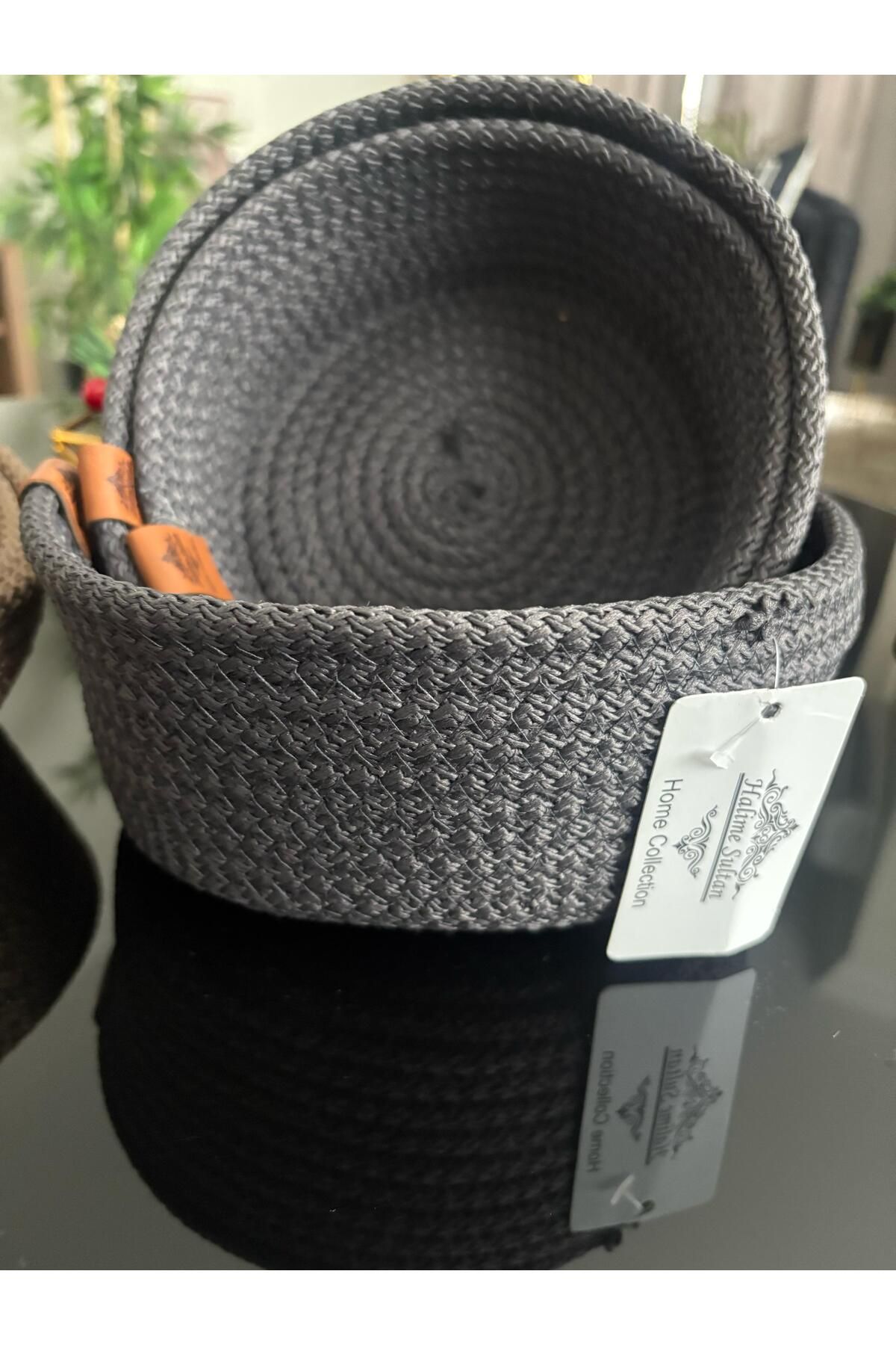 Mumla Design 3lü örgü sepet