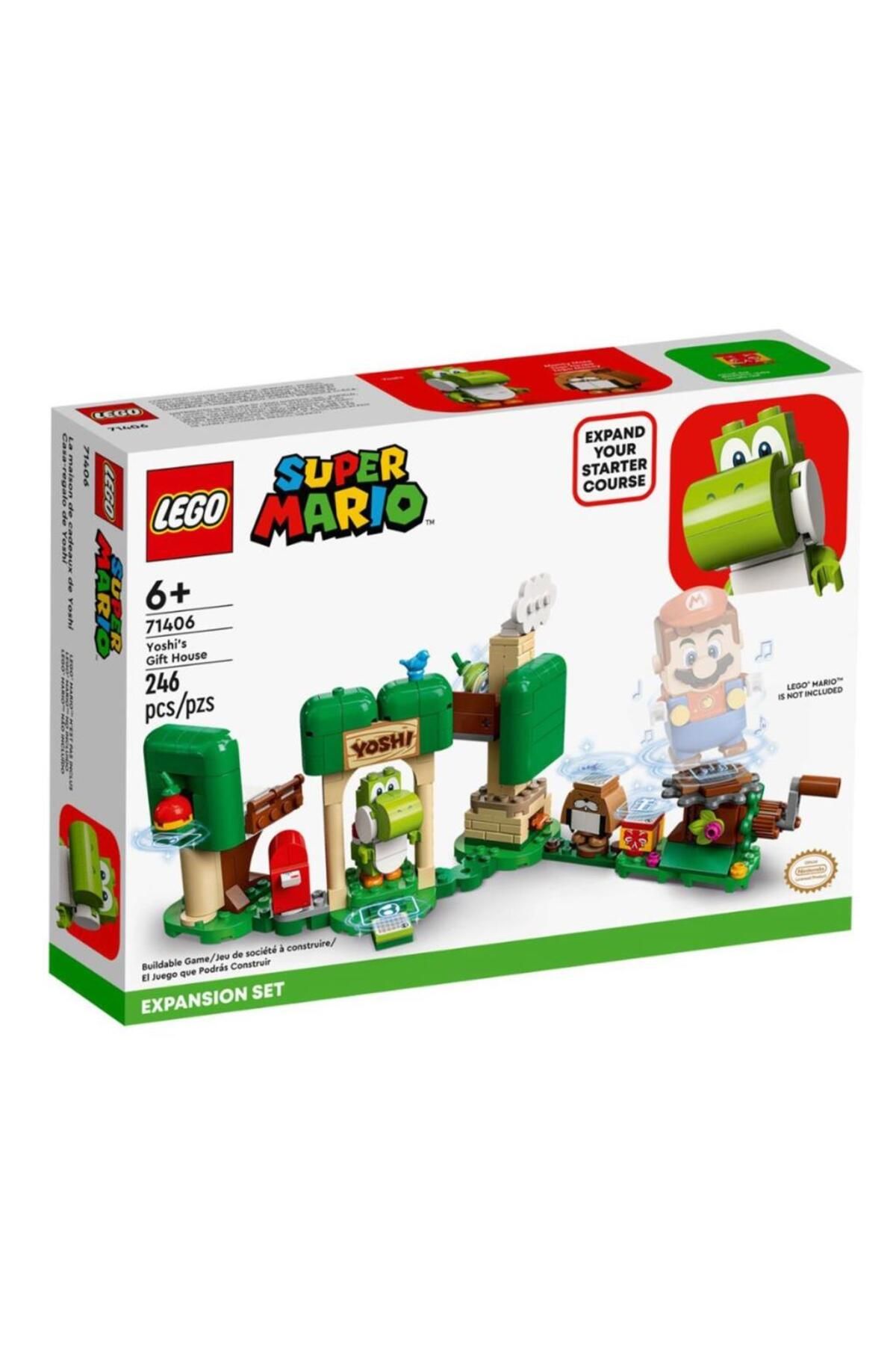 MR RZN STORE 71406 Le go ® Super Ma rio Yoshi'nin Hediye Evi Ek Macera Seti 246 parça +6 yaş
