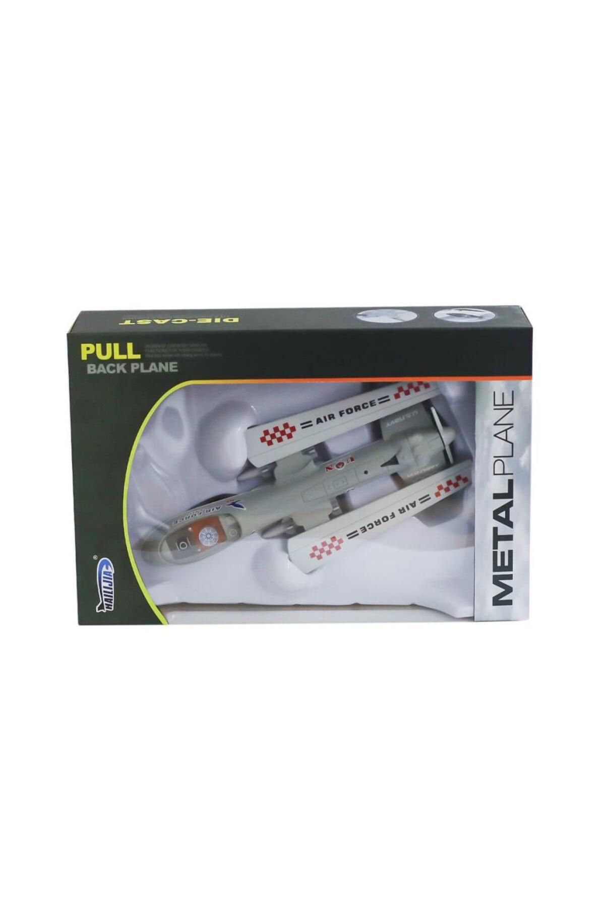 Toptan Bulurum HW777-19B Metal Çek Bırak Uçak -Canem Oyuncak