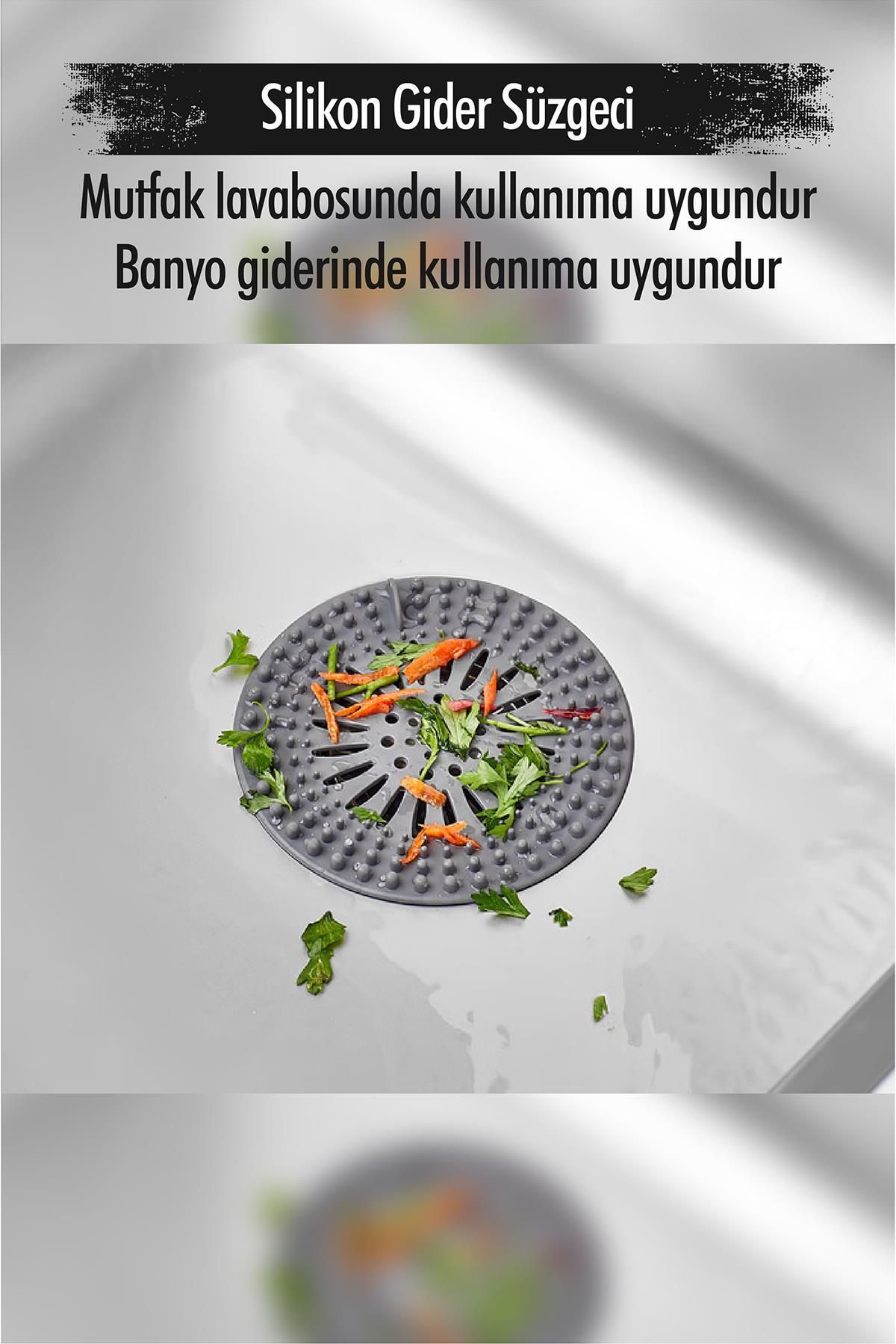 Shop58 Silikon Lavabo Gideri Süzgeci