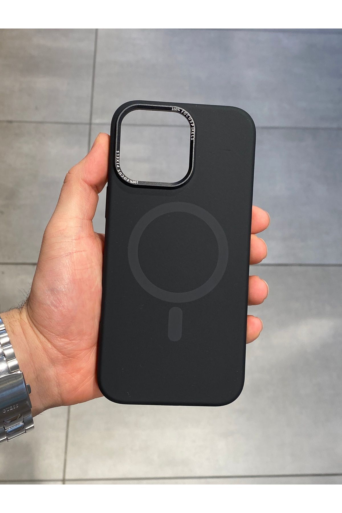 Mee.co İphone 16 Pro Uyumlu Magsafe Şarj Destekli İçi Kadife Silikon Kılıf
