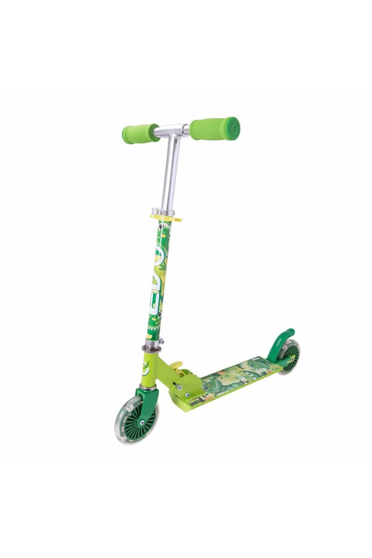Toptan Bulurum Evo 2 Tekerlekli Katlanabilir Dino Inline Işıklı Scooter