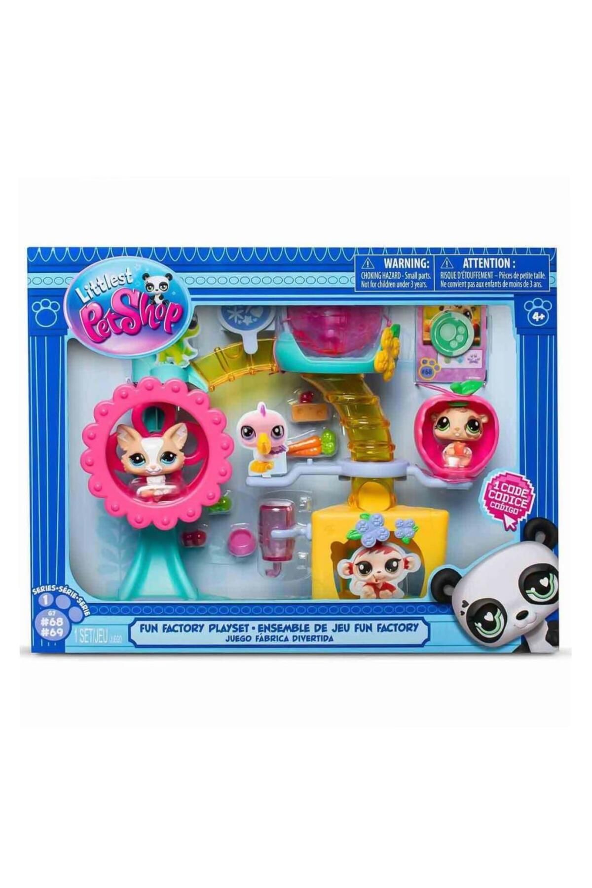 MR RZN STORE 5196 Littlest Pet Shop Minişler Eğlence Fabrikası Oyun Seti S1 -Sunman
