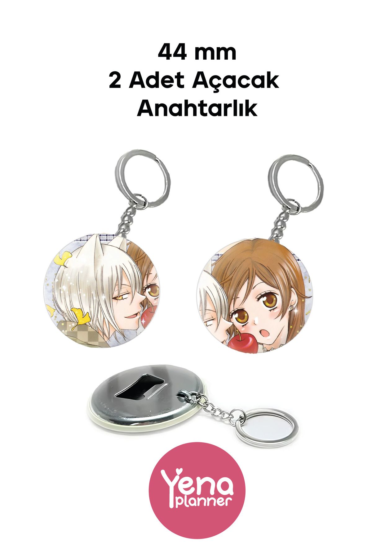 Yenaplanner Kamisama Kiss Çanta Süsü / Rozet Seti / Açacak Anahtarlık