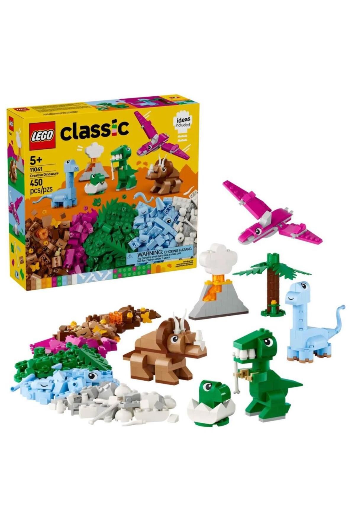 MR RZN STORE 11041 LE GO Classic Yaratıcı Dinozorlar 450 parça +5 yaş