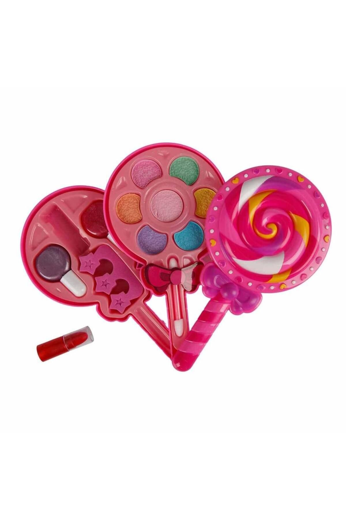 NEZADE STORE Lolipop Şekilli 2 Katlı Makyaj Güzellik Seti